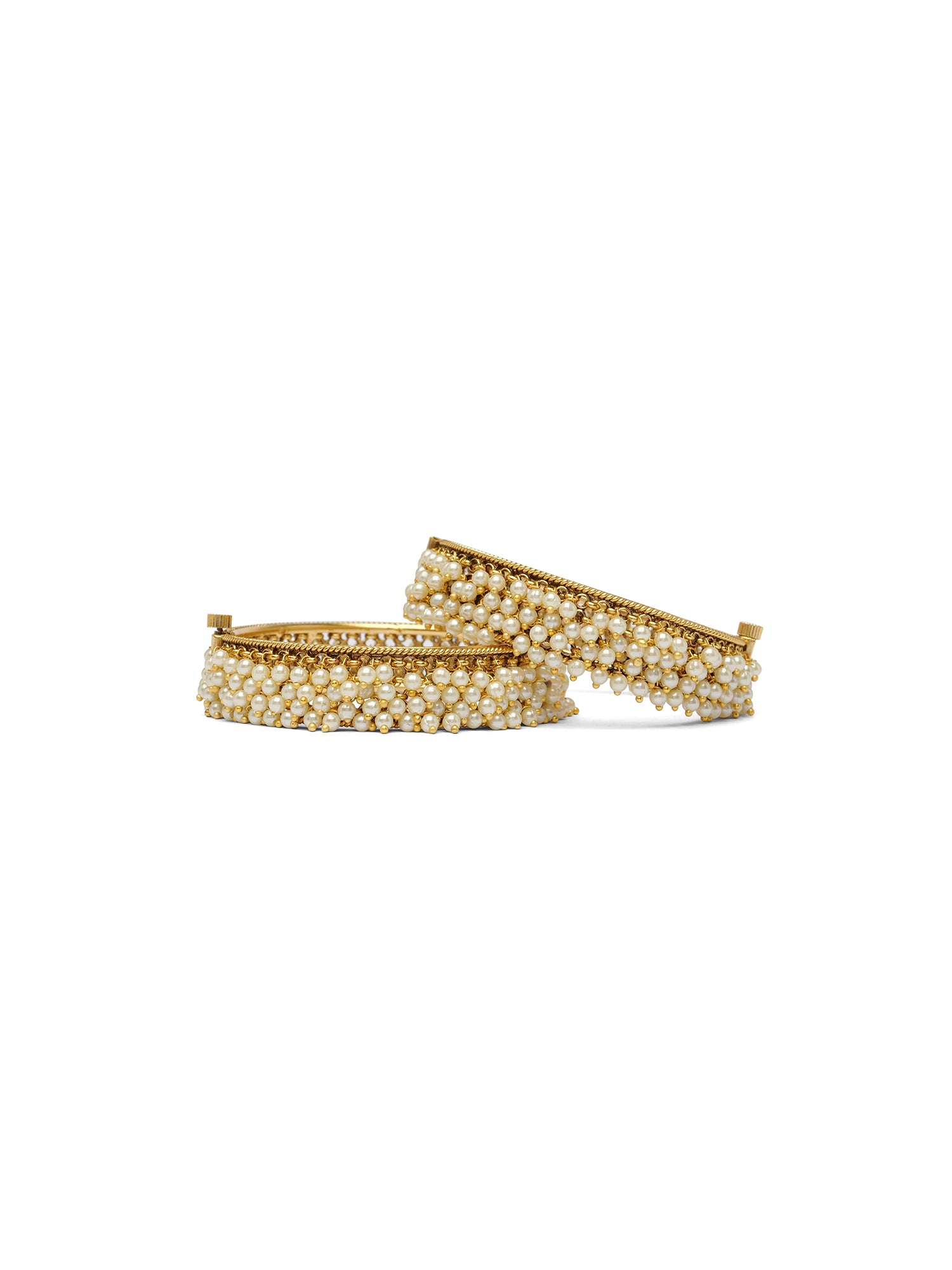 Lekha Classic Kada Bangles in Pearl