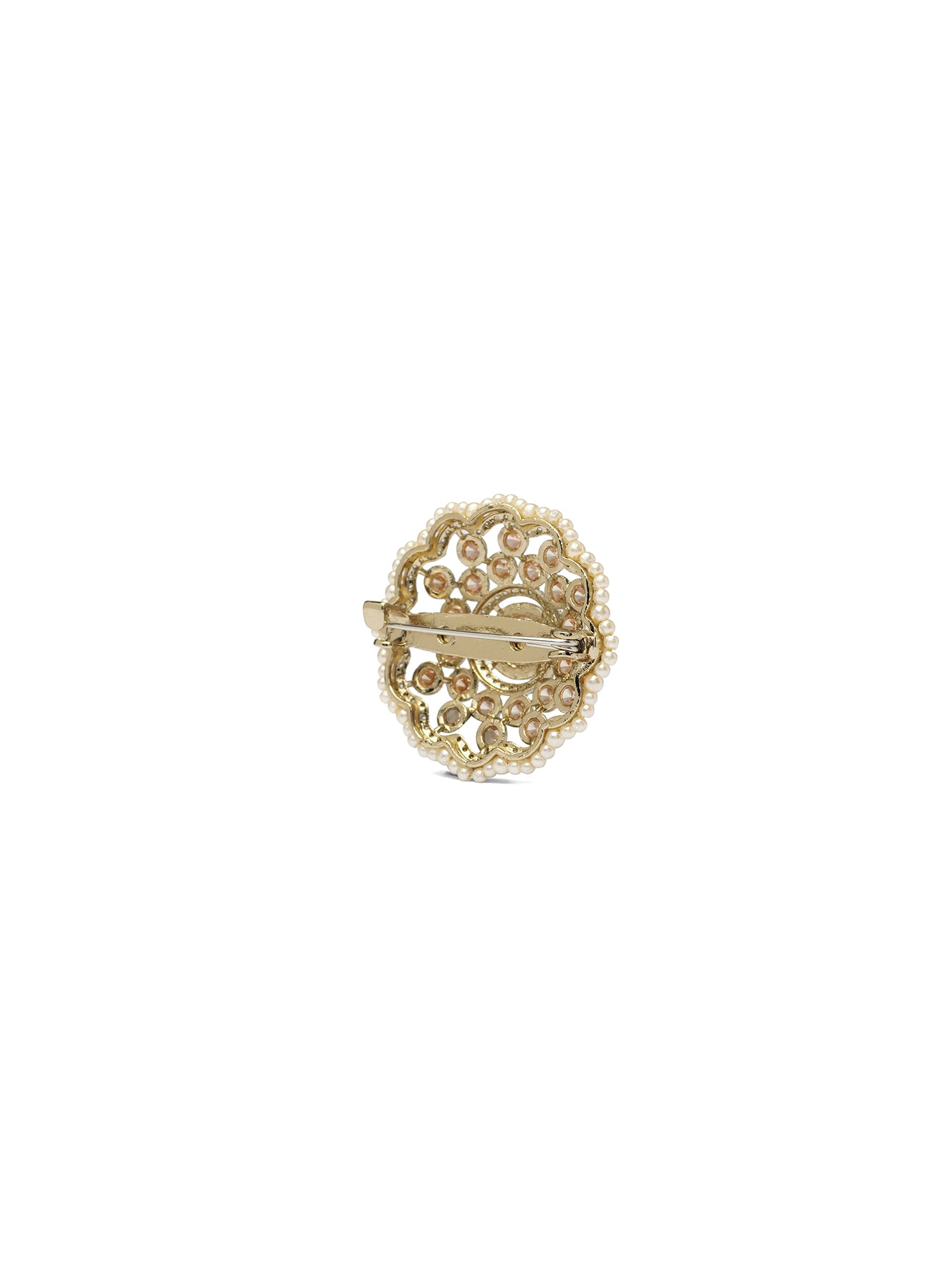 Liana Pearl Brooch in Champagne