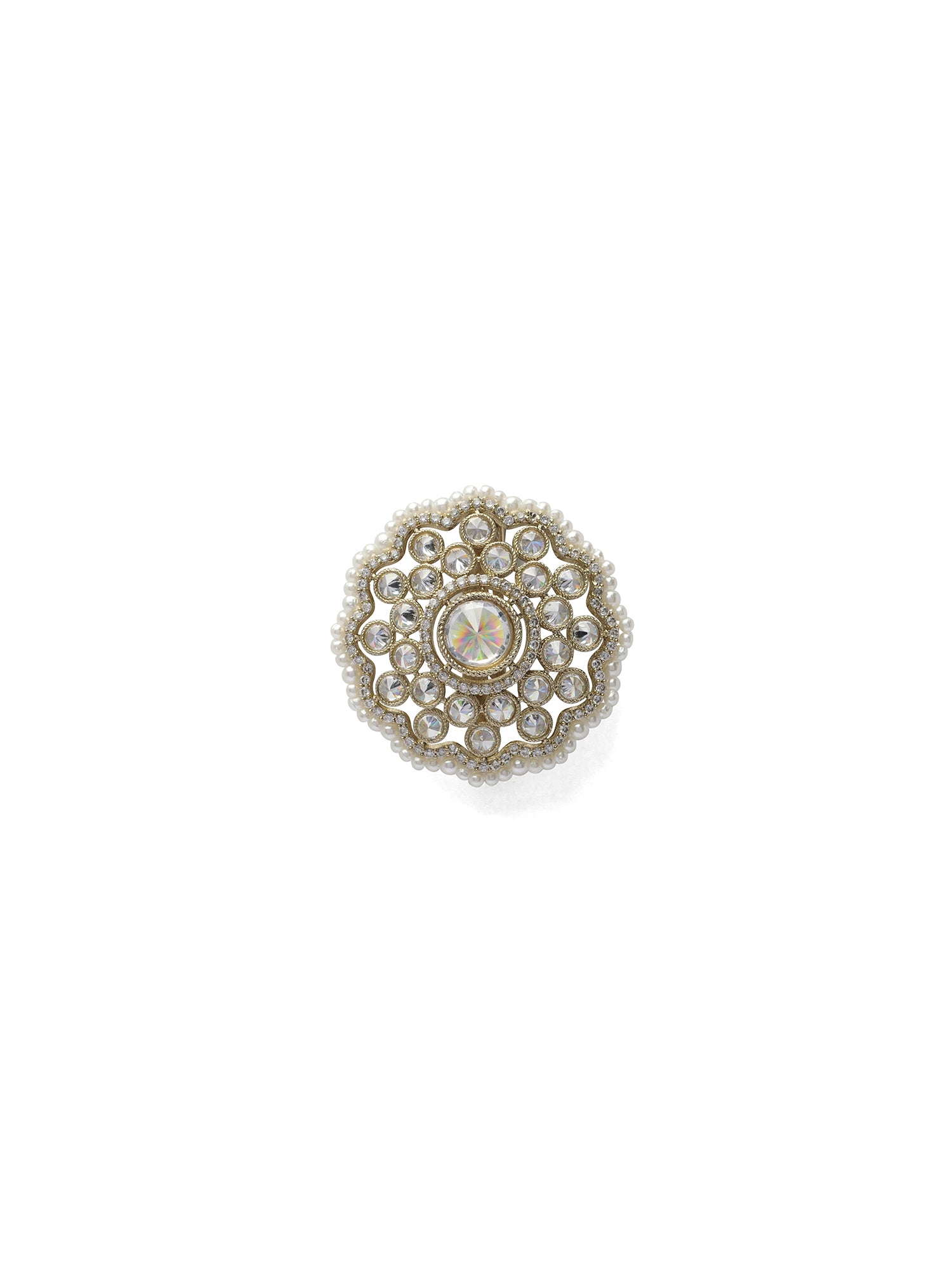 Liana Pearl Brooch in White