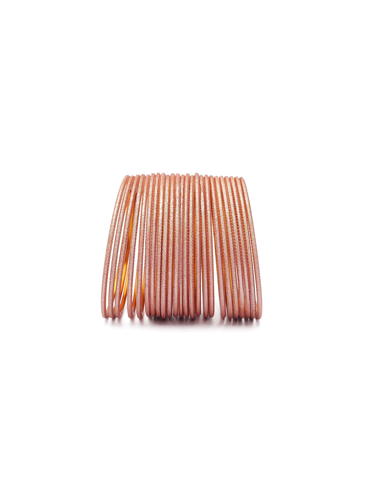 Light Peach Shimmer Bangles
