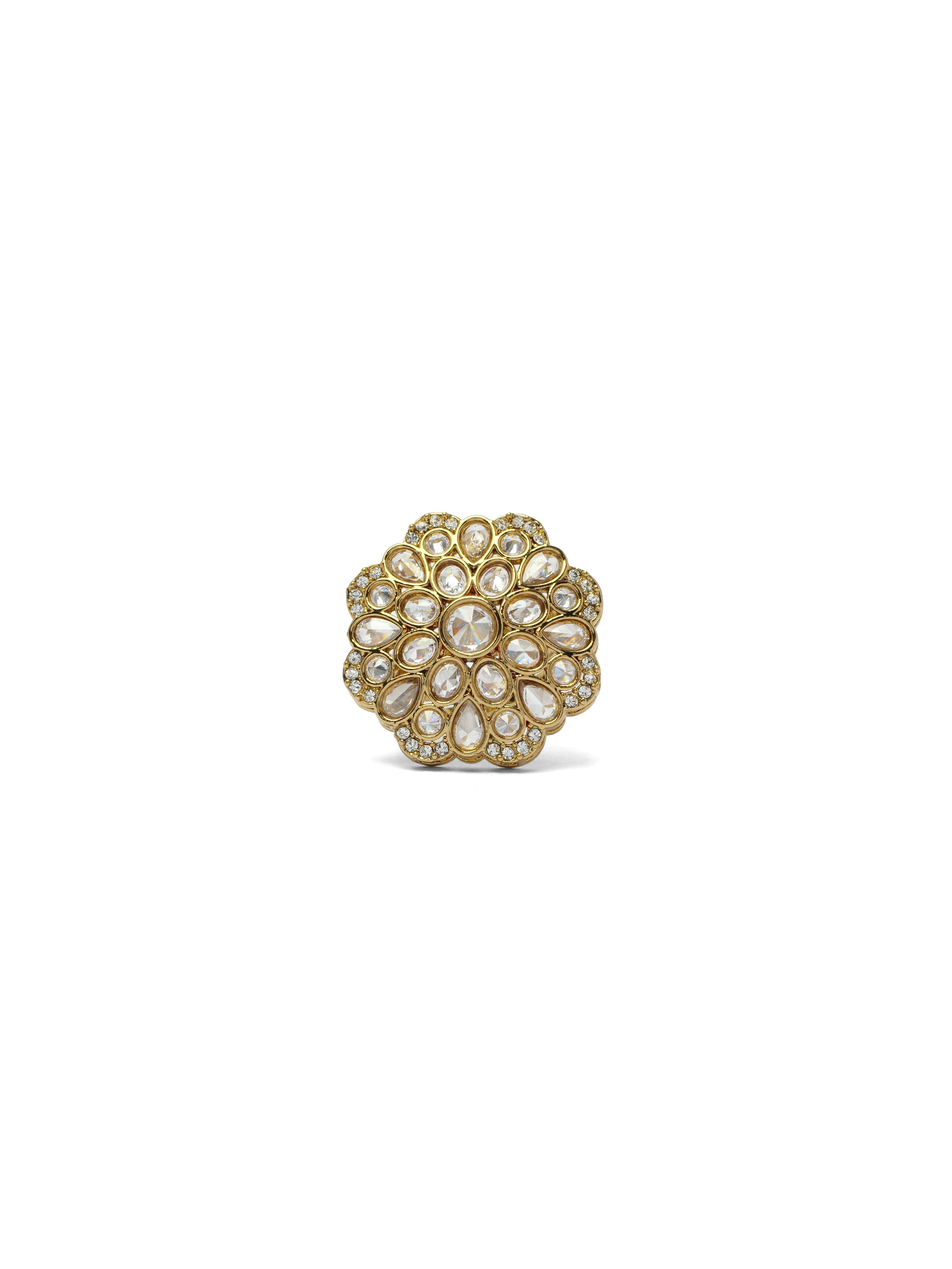 Lina Statement Ring in White