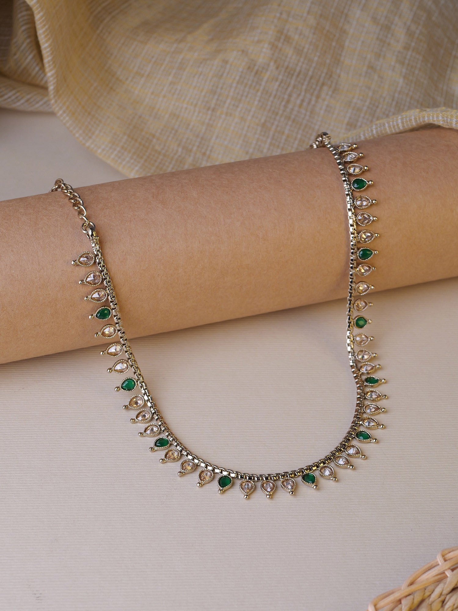 Luna Necklace in Green