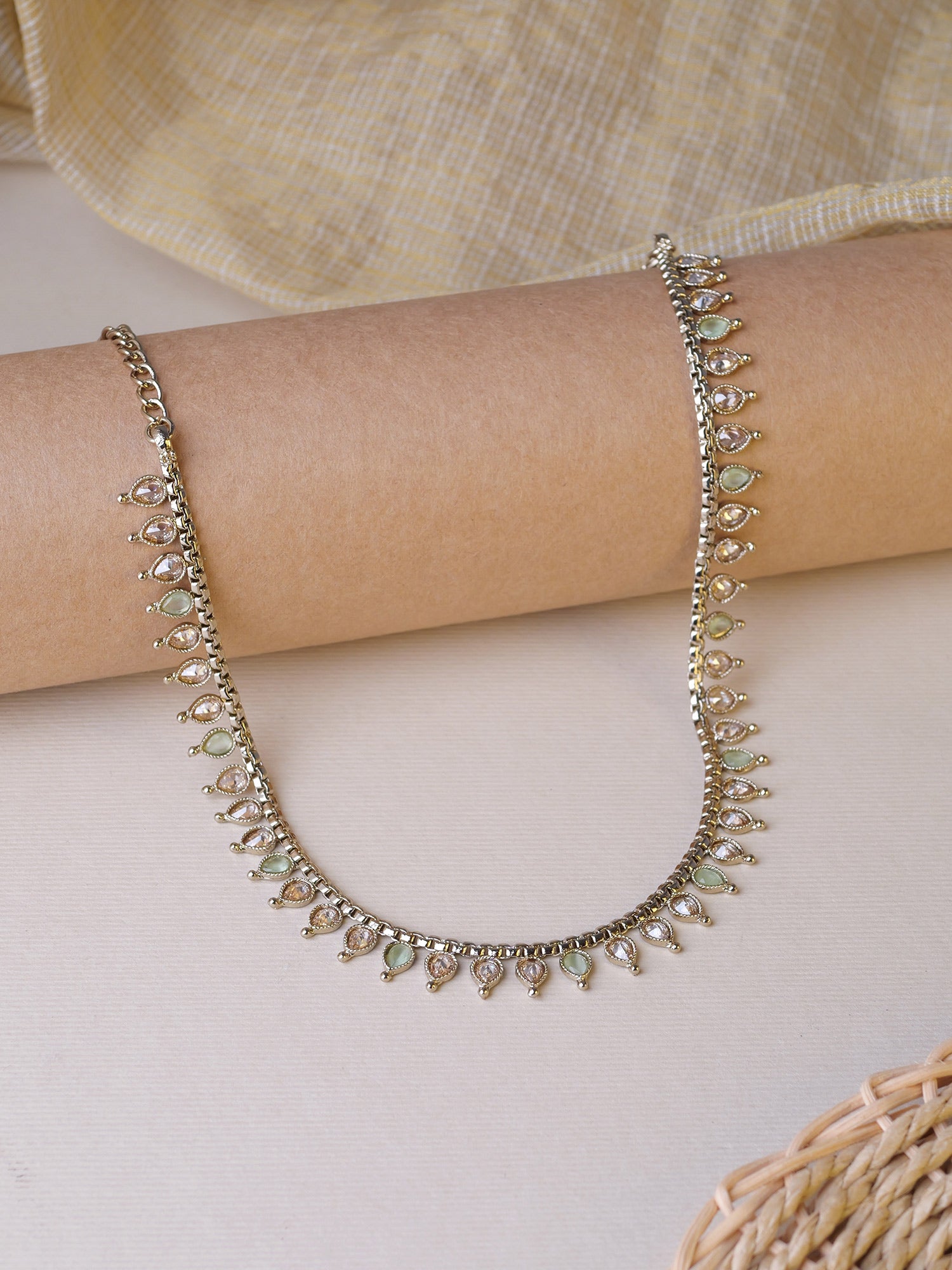 Luna Necklace in Mint