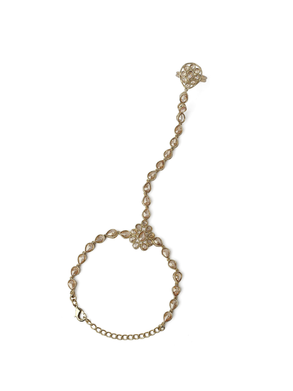 Mansi Hand Chain in Champagne