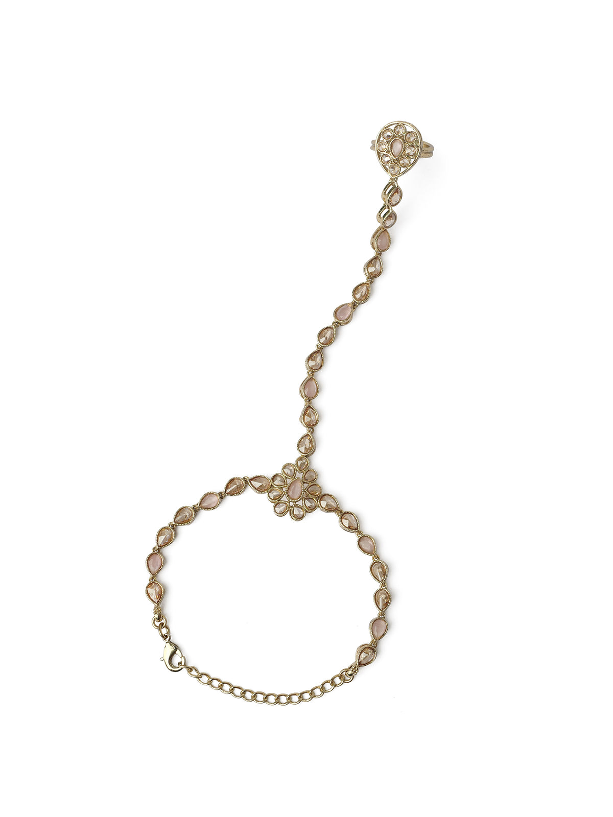 Mansi Hand Chain in Light Pink