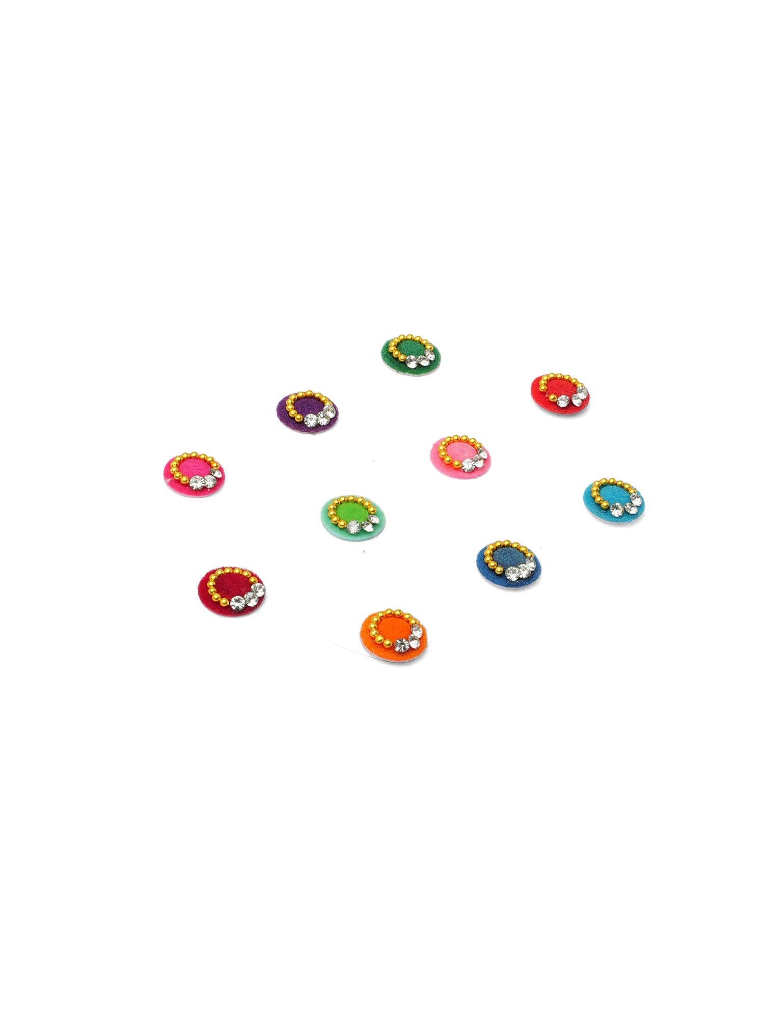 Manvi Round Coloured Bindis