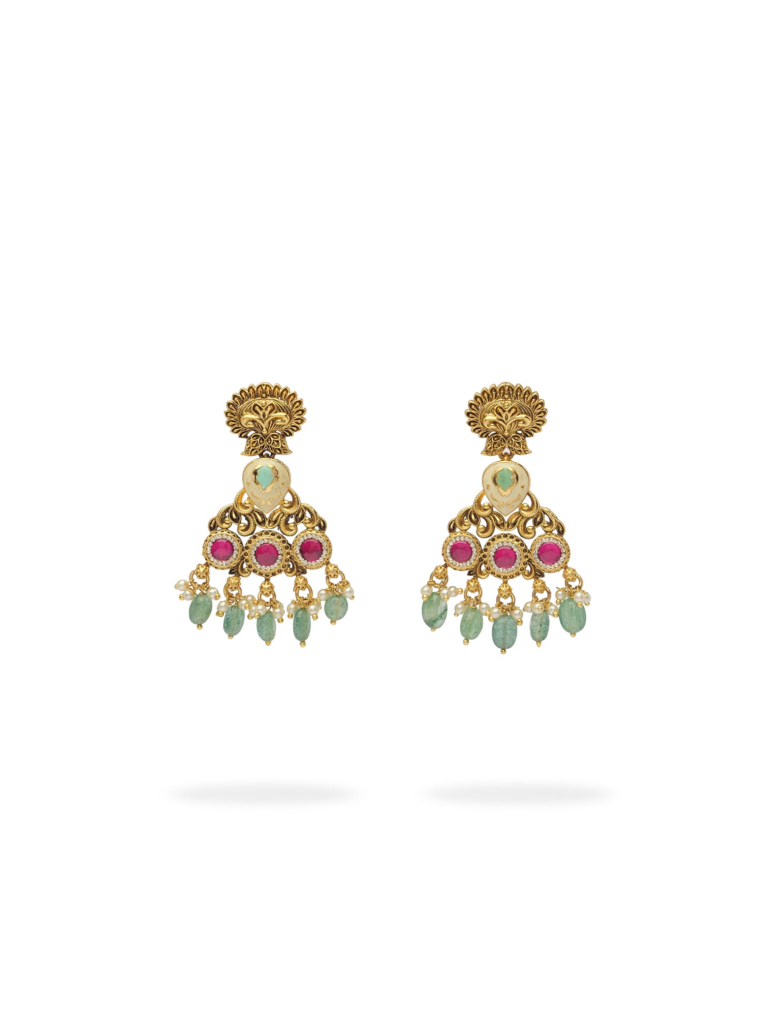 Meenakshi Necklace Set in Multi