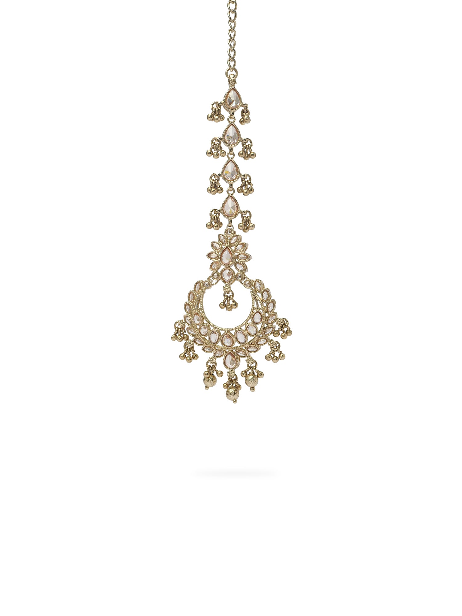 Meher Maang Tikka in Antique Gold