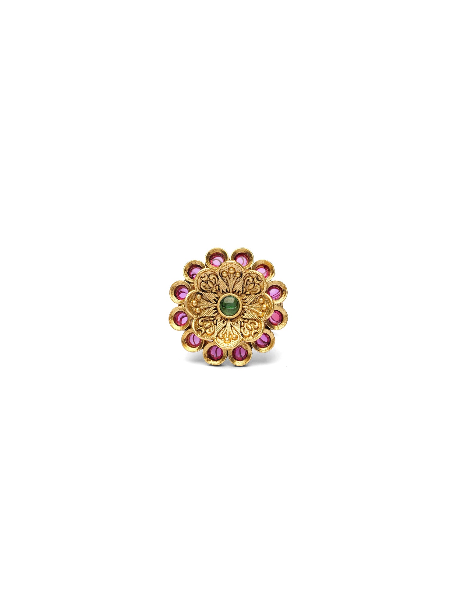 Menaka Gold Style Ring in Multi