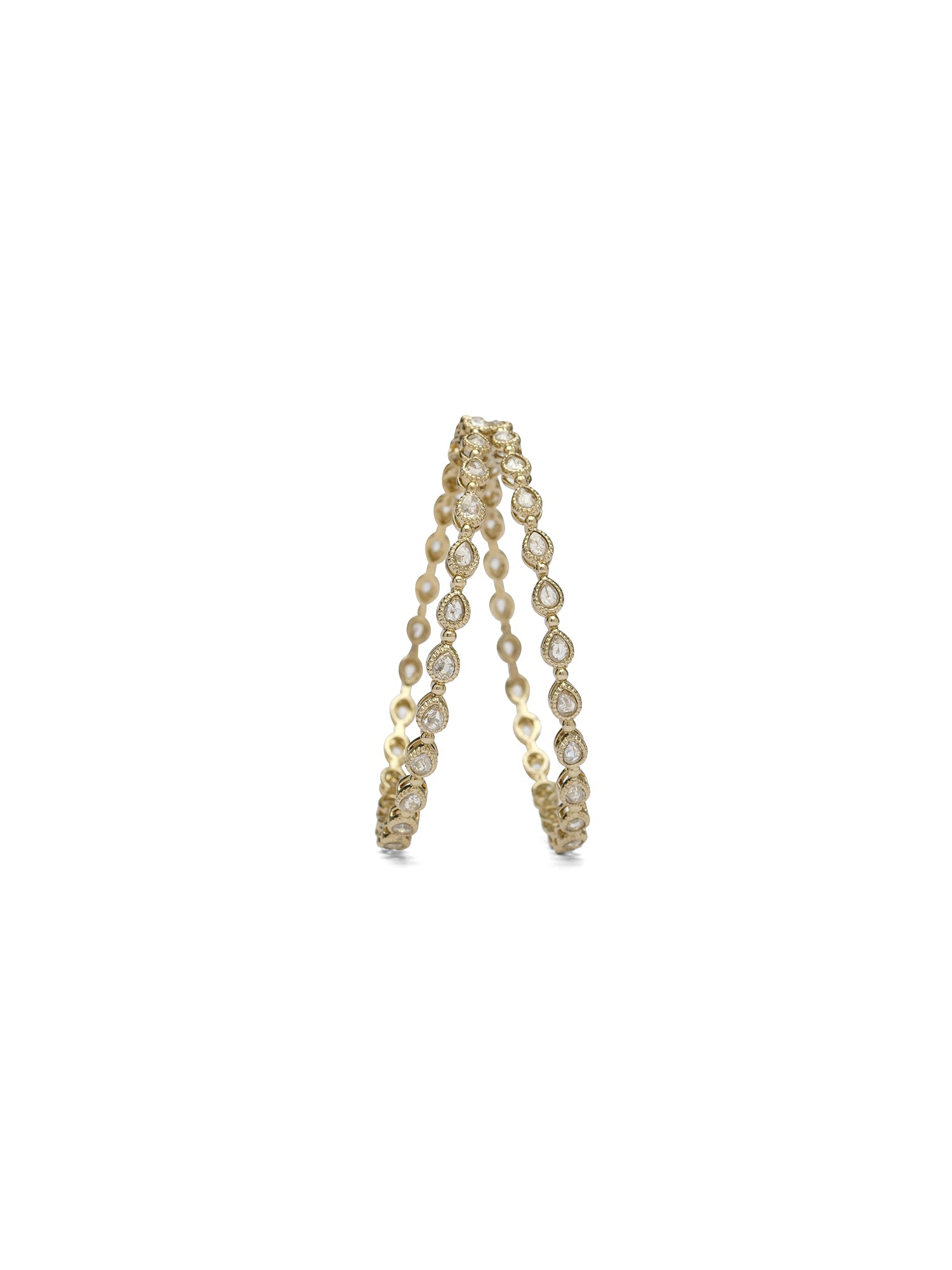 Miriam Kadas in White and Antique Gold