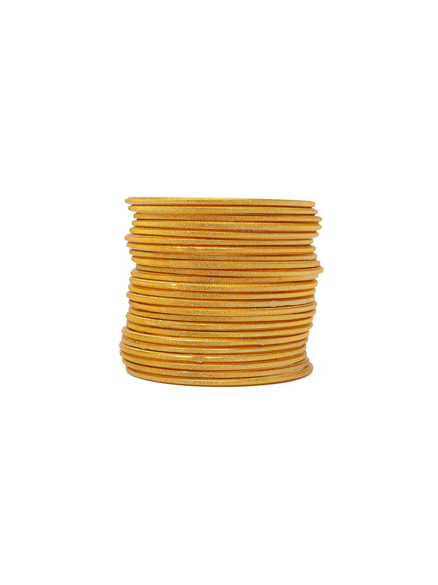 Mustard Yellow Shimmer Bangles