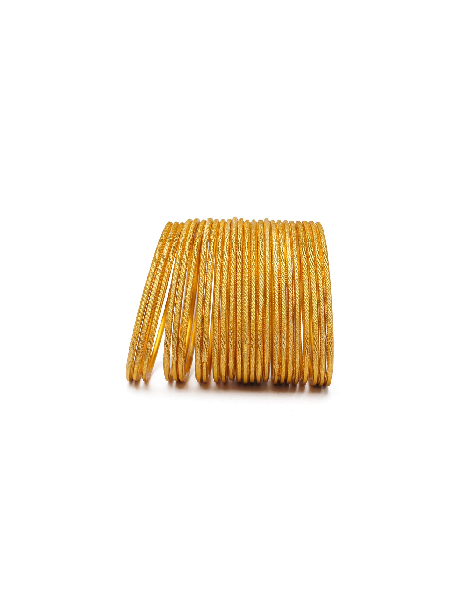 Mustard Yellow Shimmer Bangles