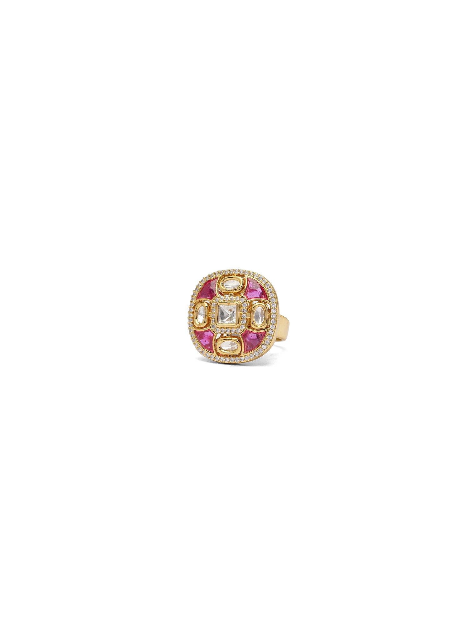 Nalini Kundan Ring in Ruby