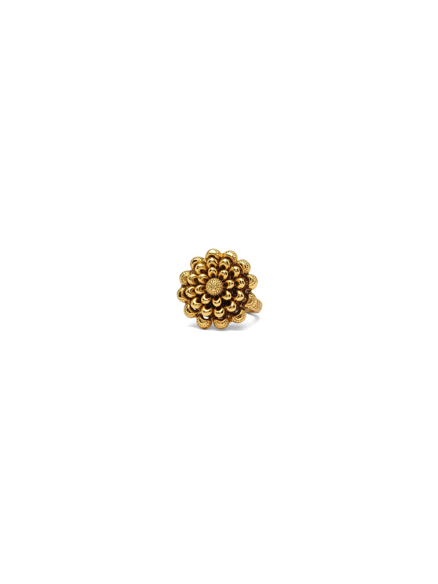 Navika Classic Ring in Gold Oxidised
