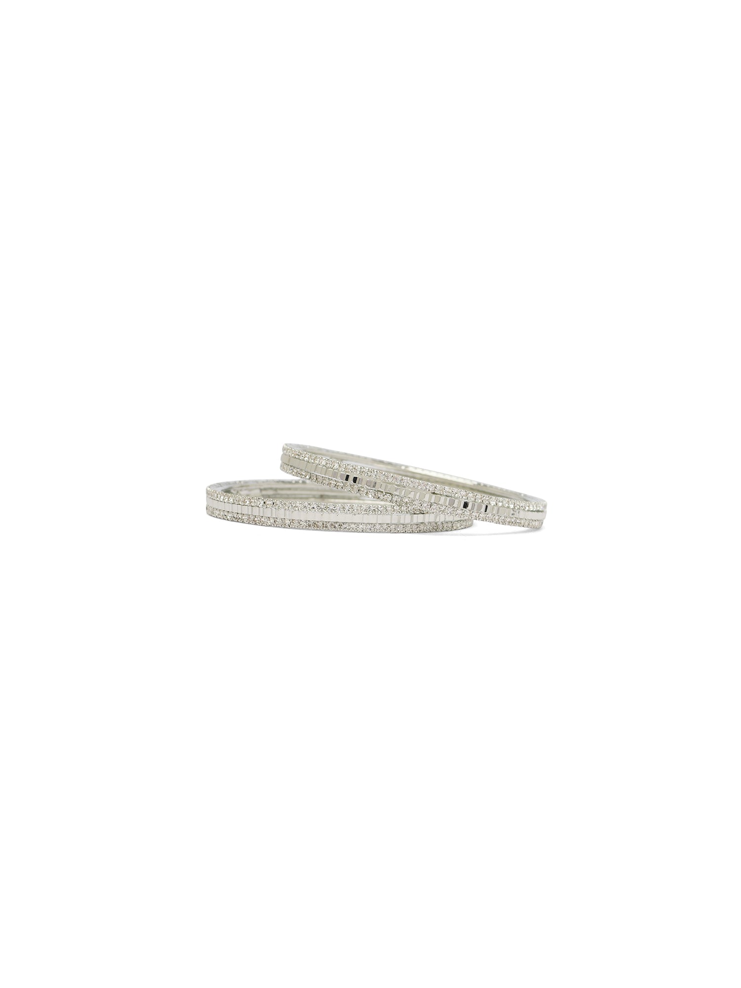 Nazia Children's Bangles in Rhodium
