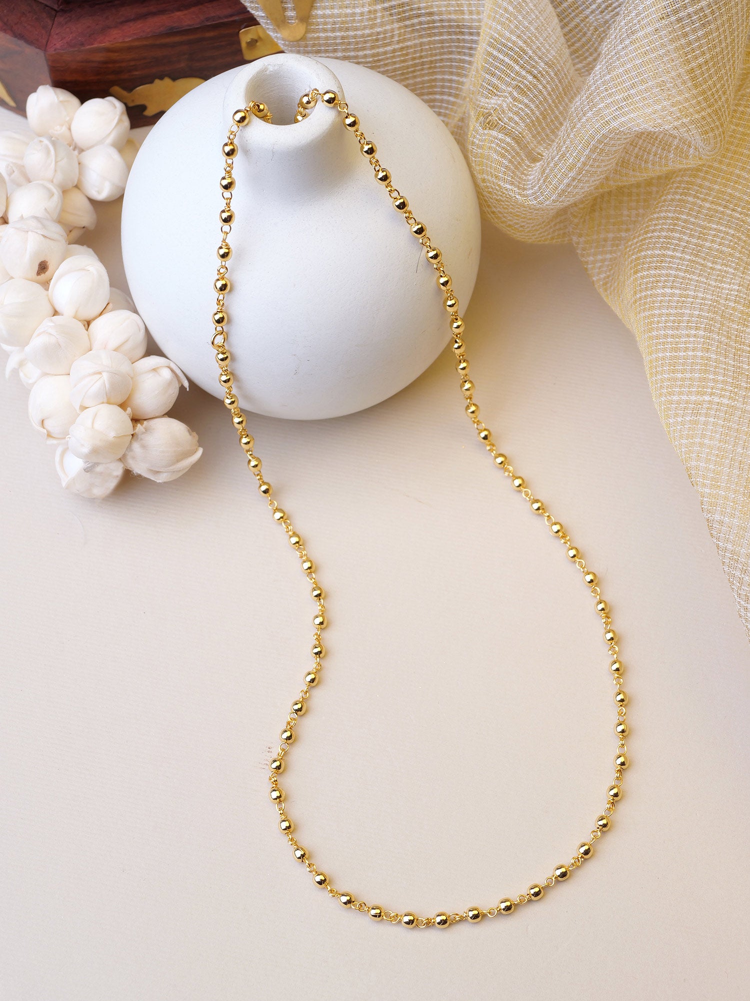 Neela Gold Ball Chain