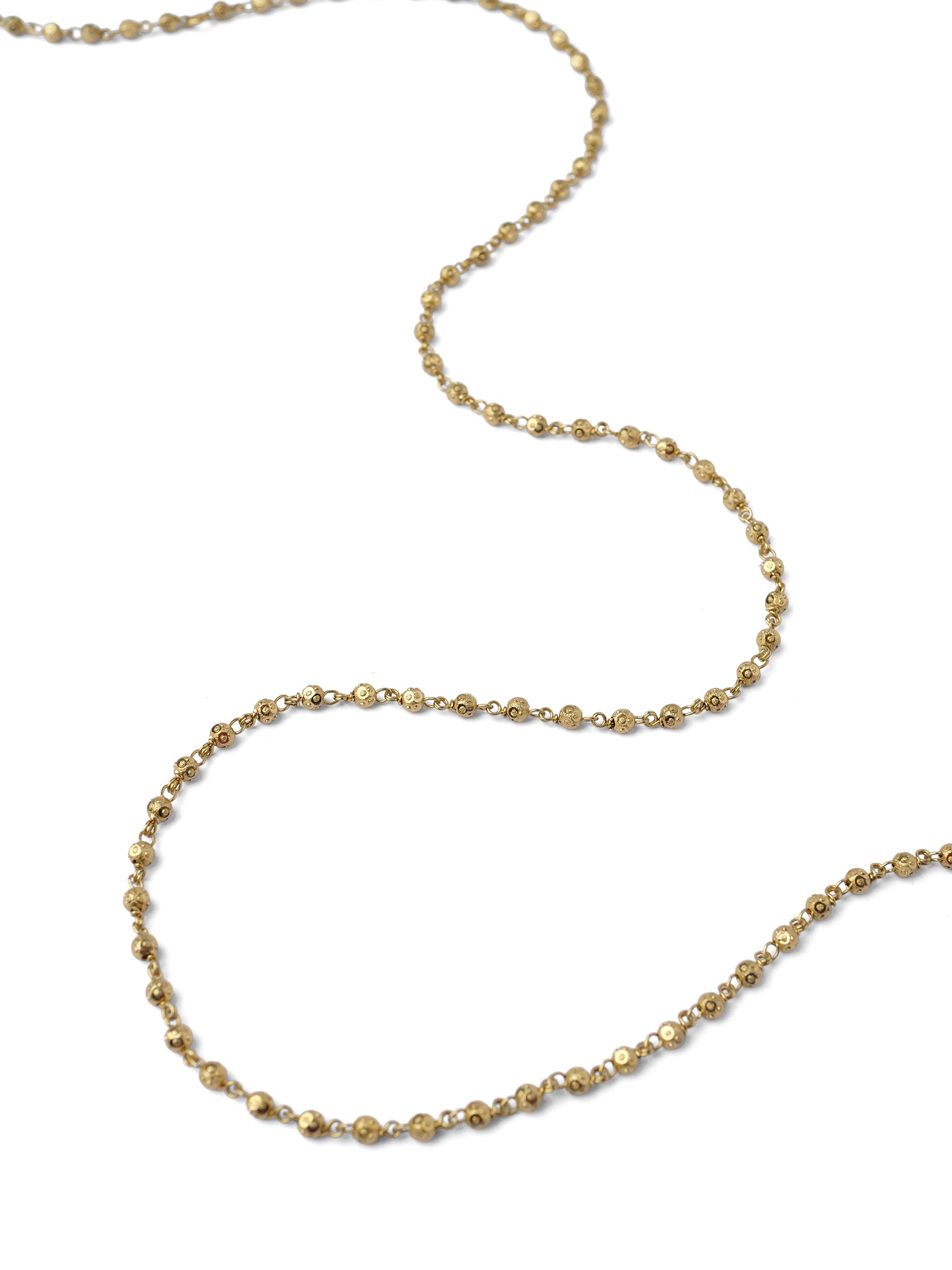 Neela Antique Gold Ball Chain
