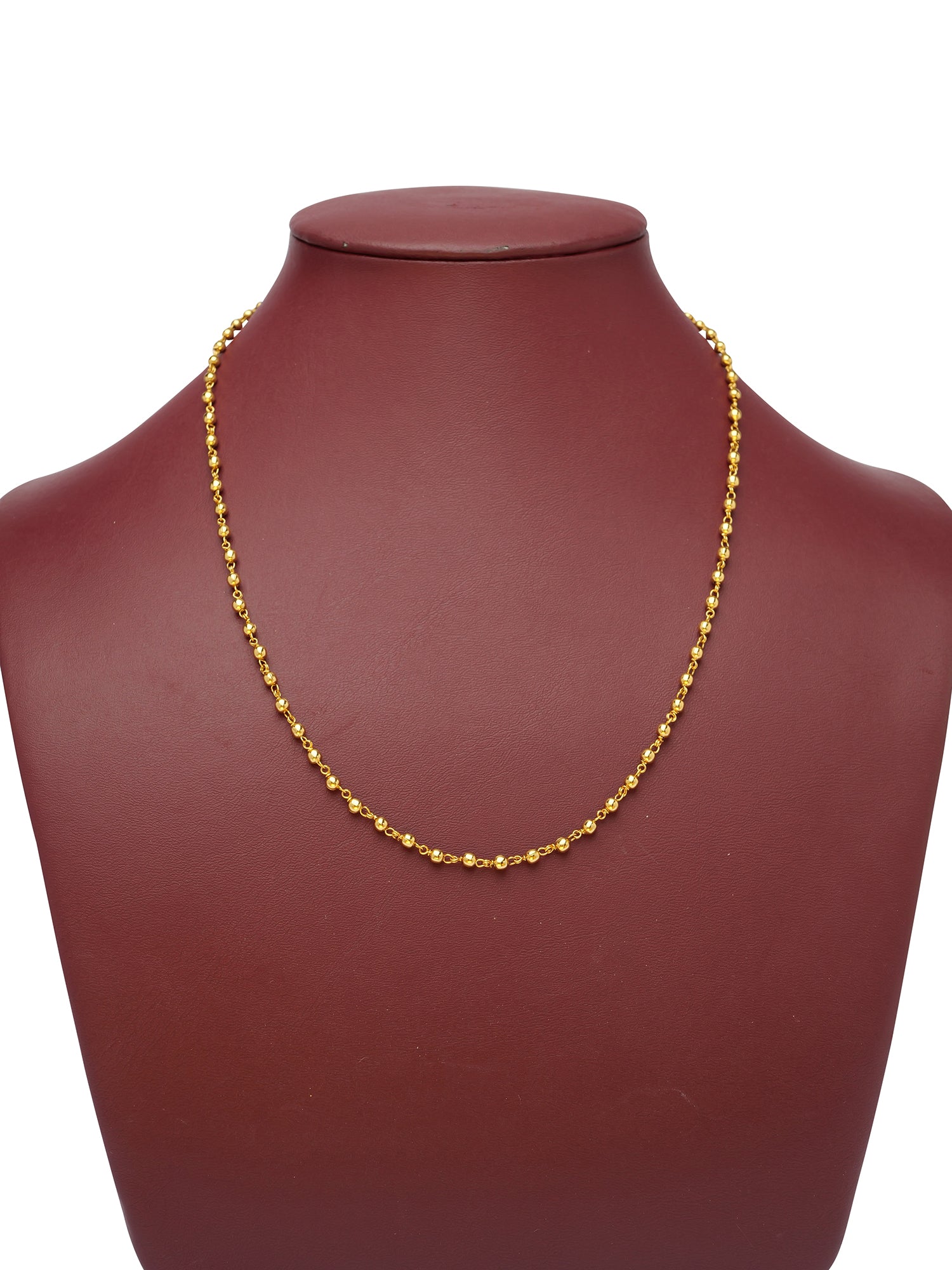 Neela Gold Oxidised Ball Chain