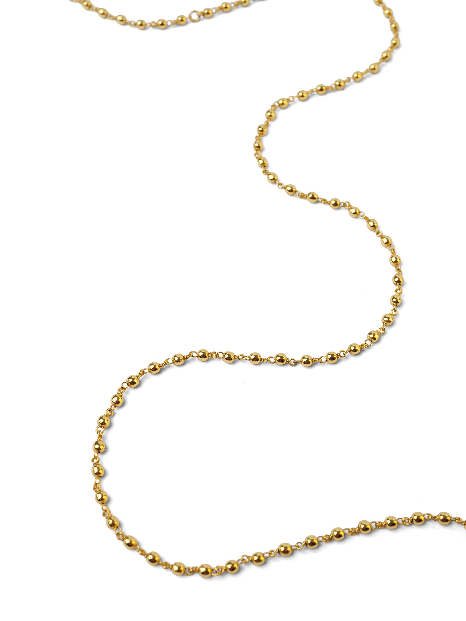 Neela Gold Oxidised Ball Chain