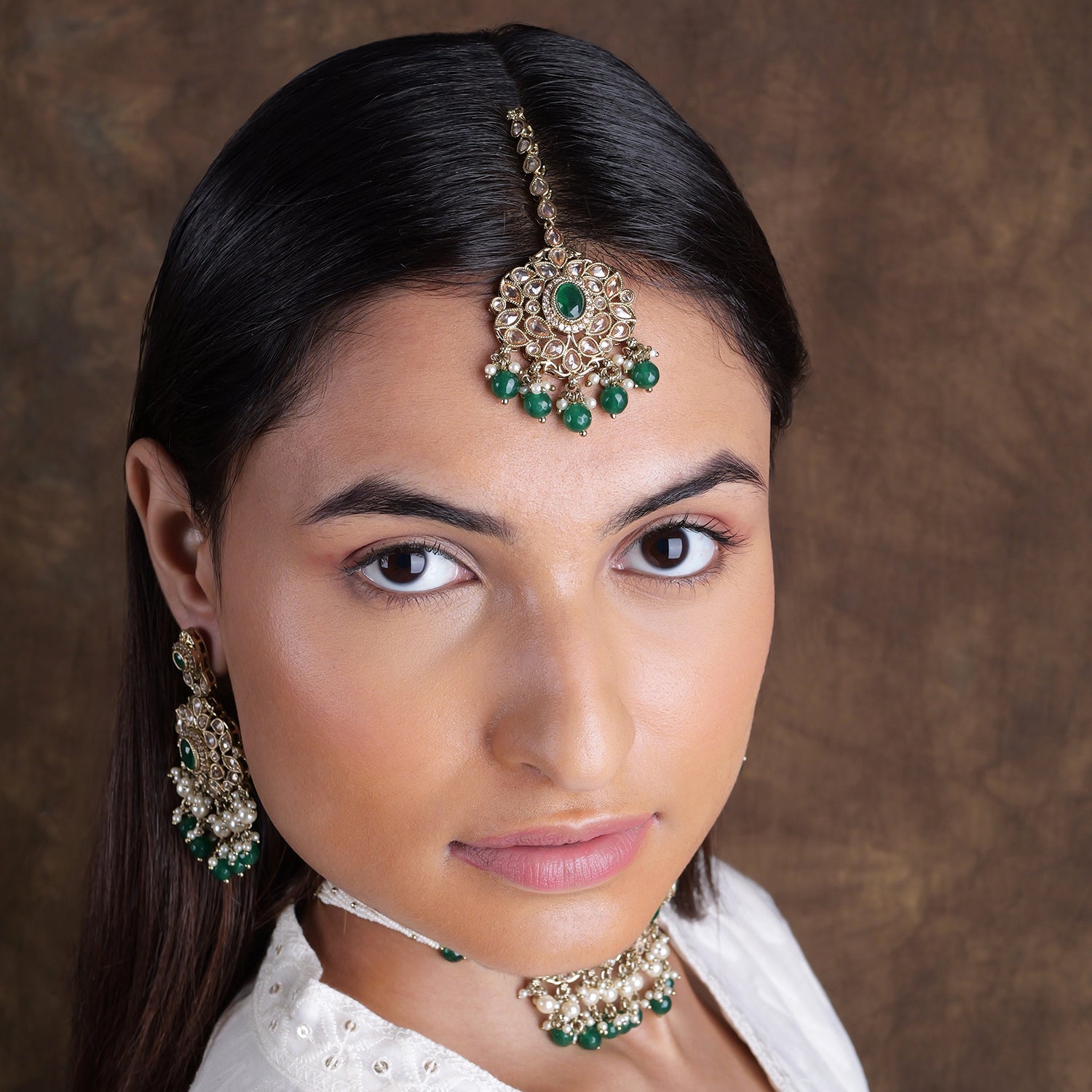 Neelmani Necklace Set in Green