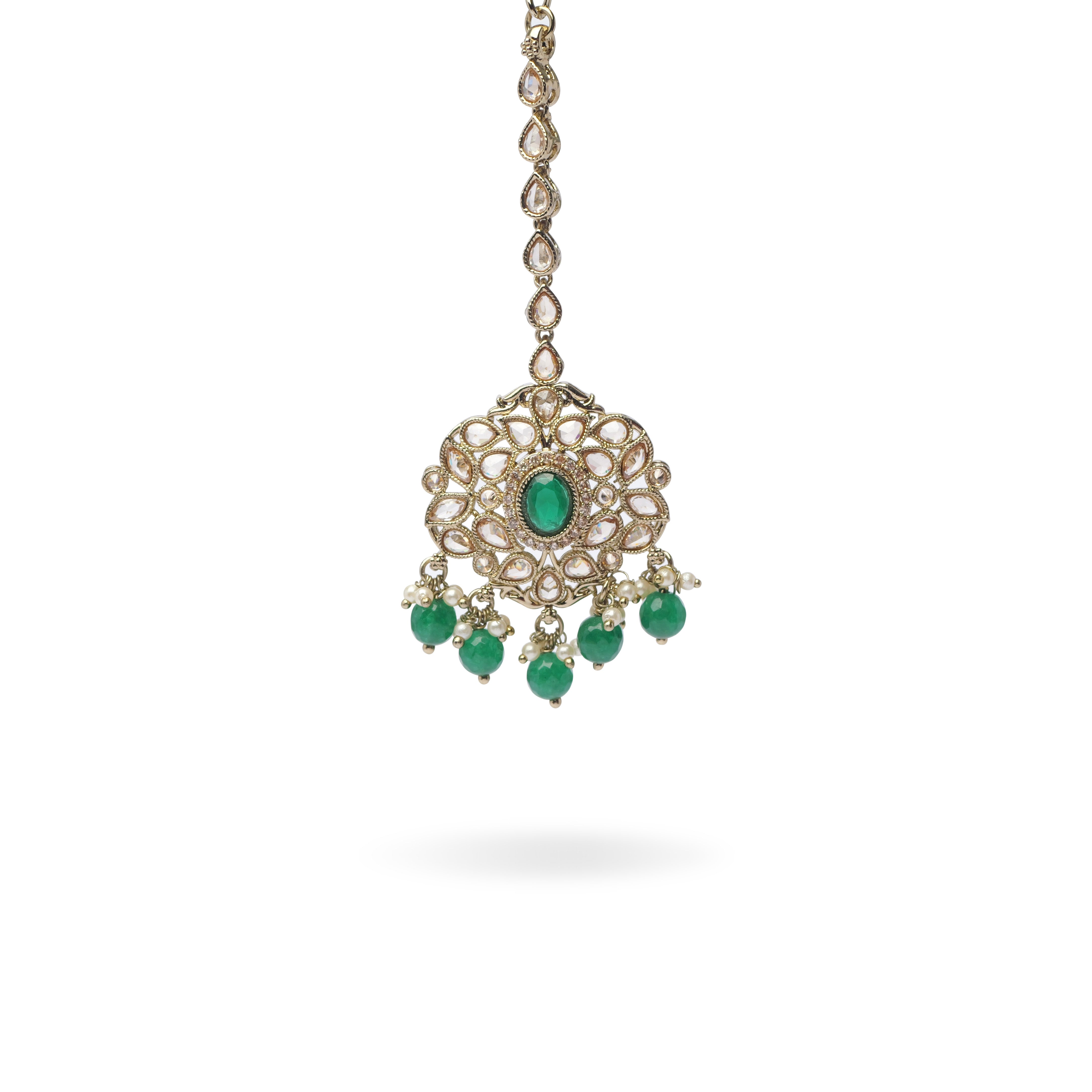 Neelmani Necklace Set in Green