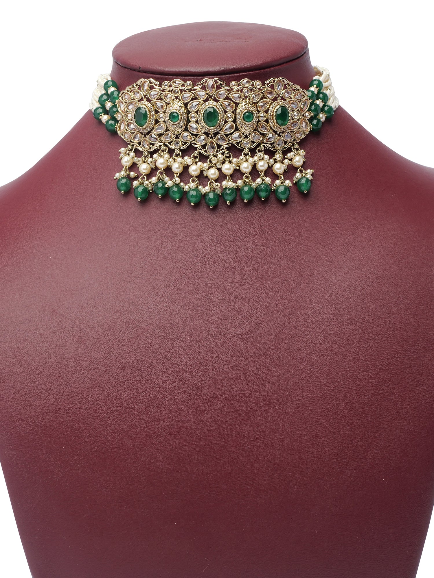 Neelmani Choker Set in Green