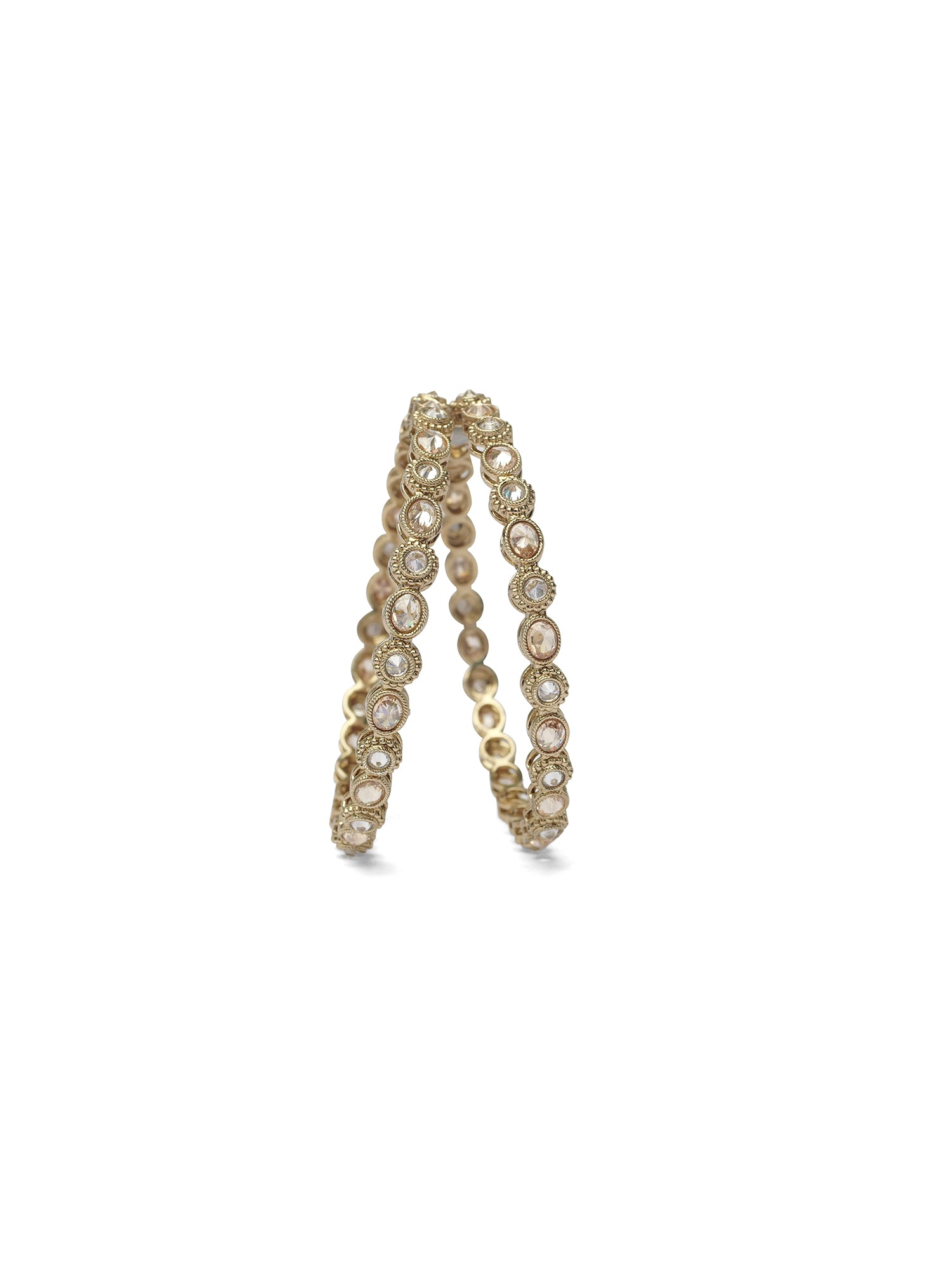 Neha Kada Bangles in Antique Gold