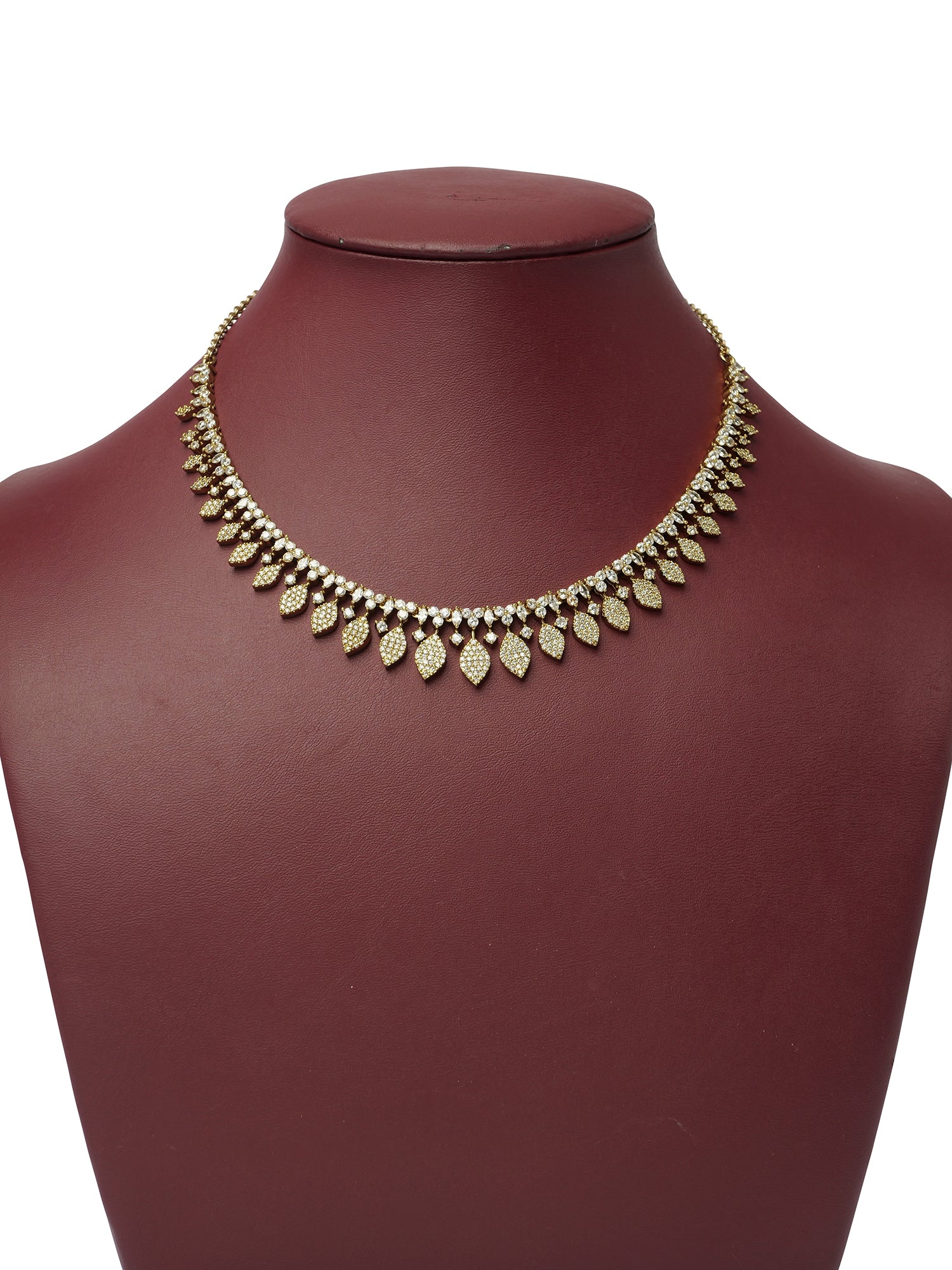 Nerissa Cubic Zirconia Necklace Set in White