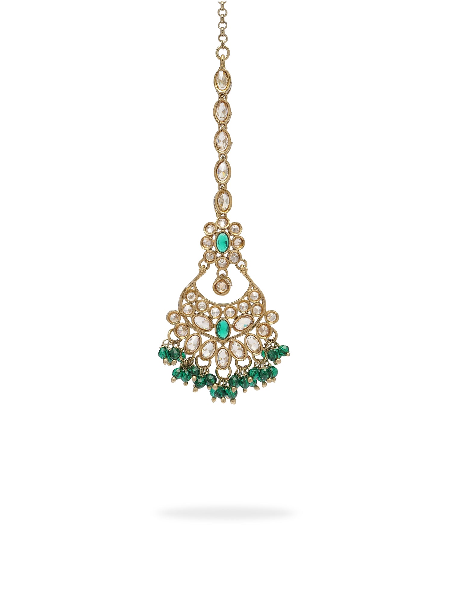 Noreen Maang Tikka in Green