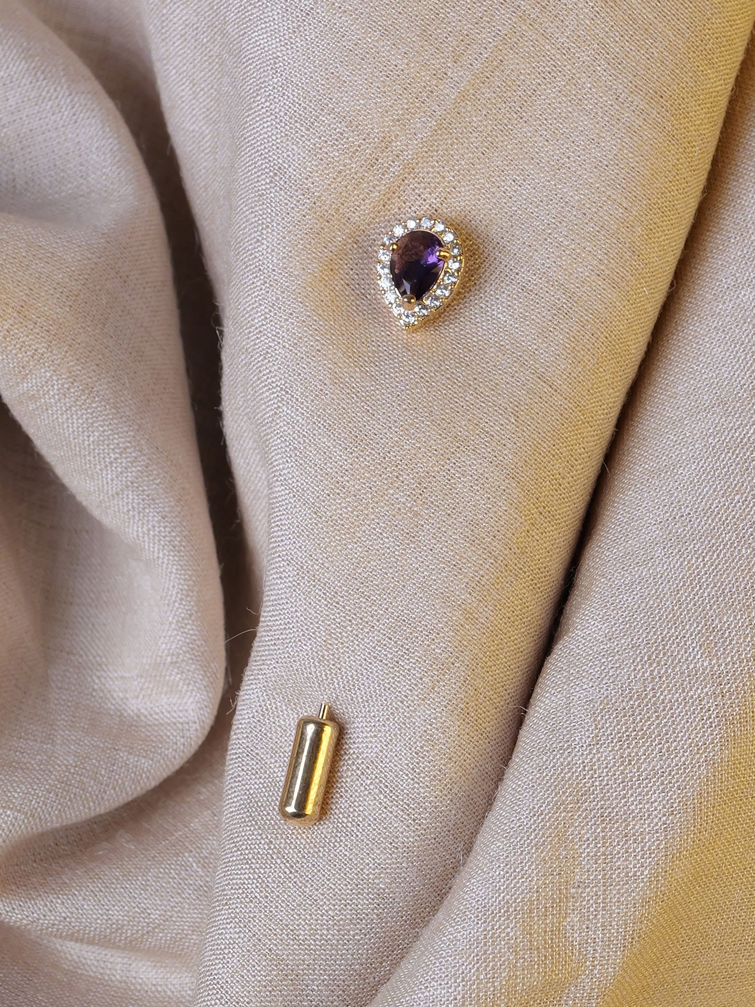 Nova Scarf Pin in Purple