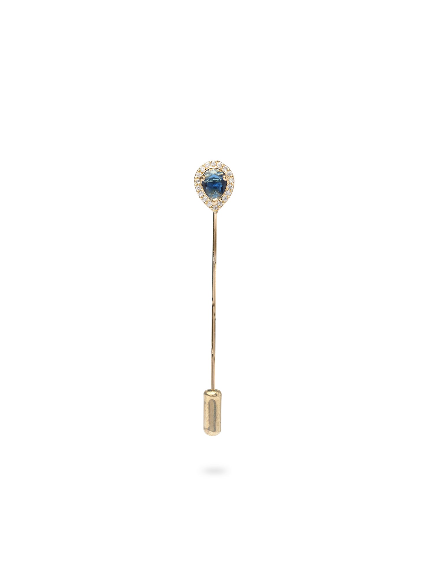 Nova Scarf Pin in Navy Blue