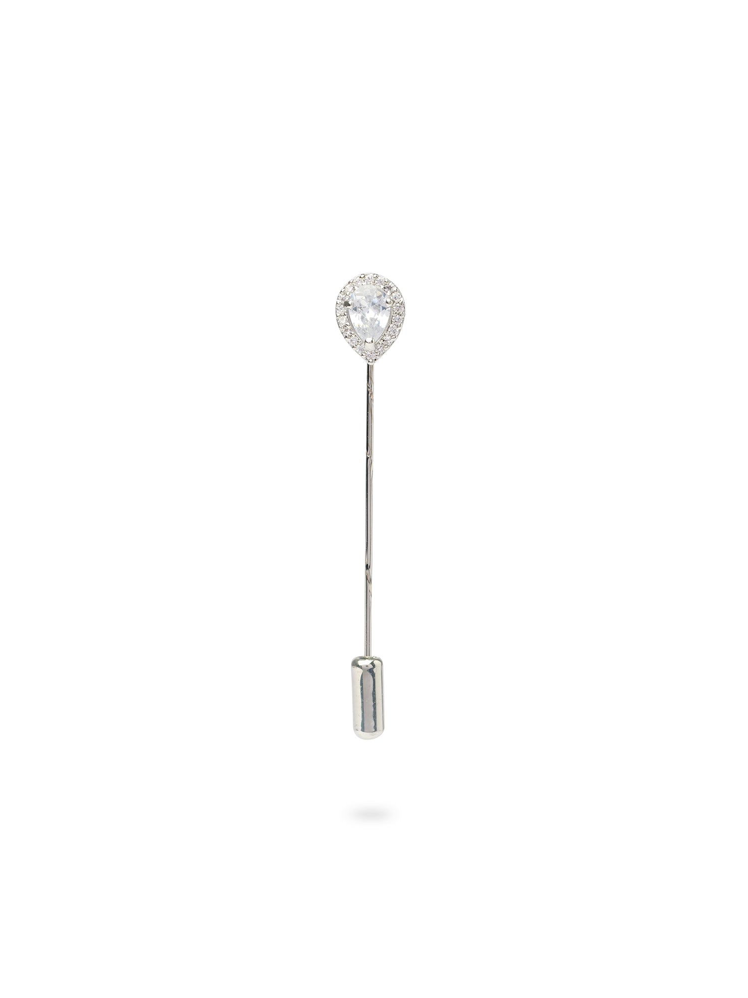 Nova Scarf Pin in Rhodium