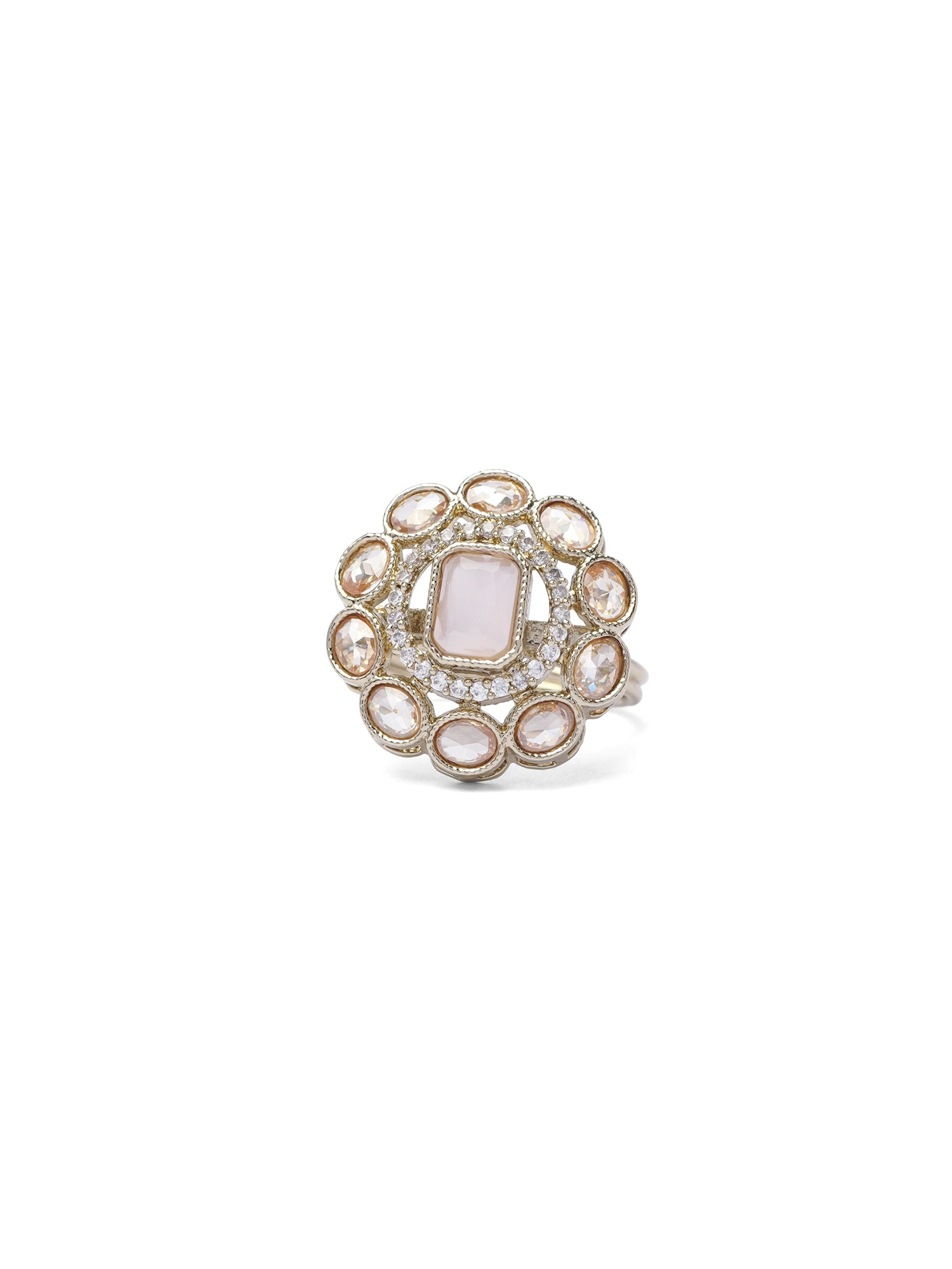 Nyla Ring in Light Pink and Antique Gold