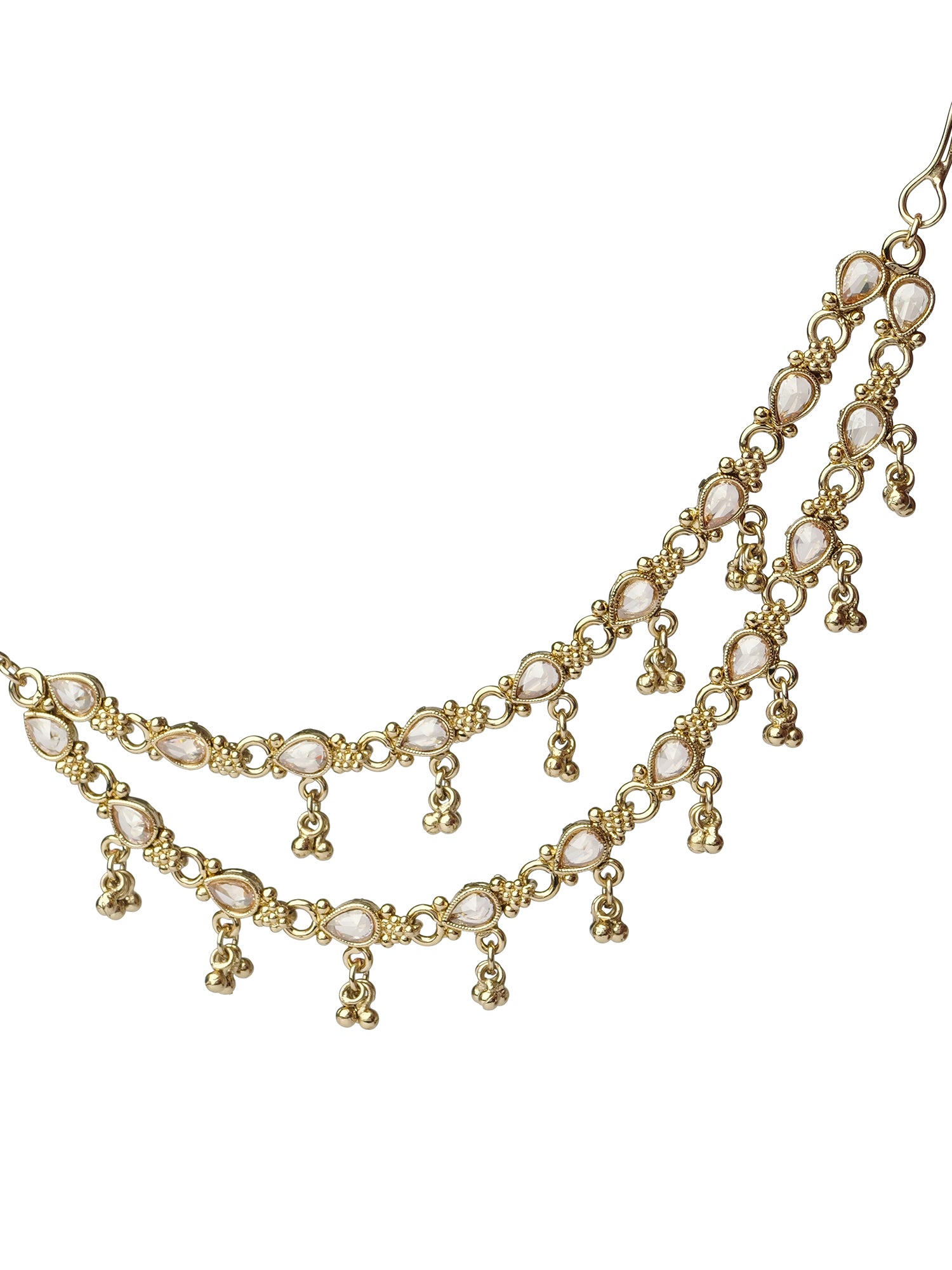 Nysha Ear Chains in Antique Gold