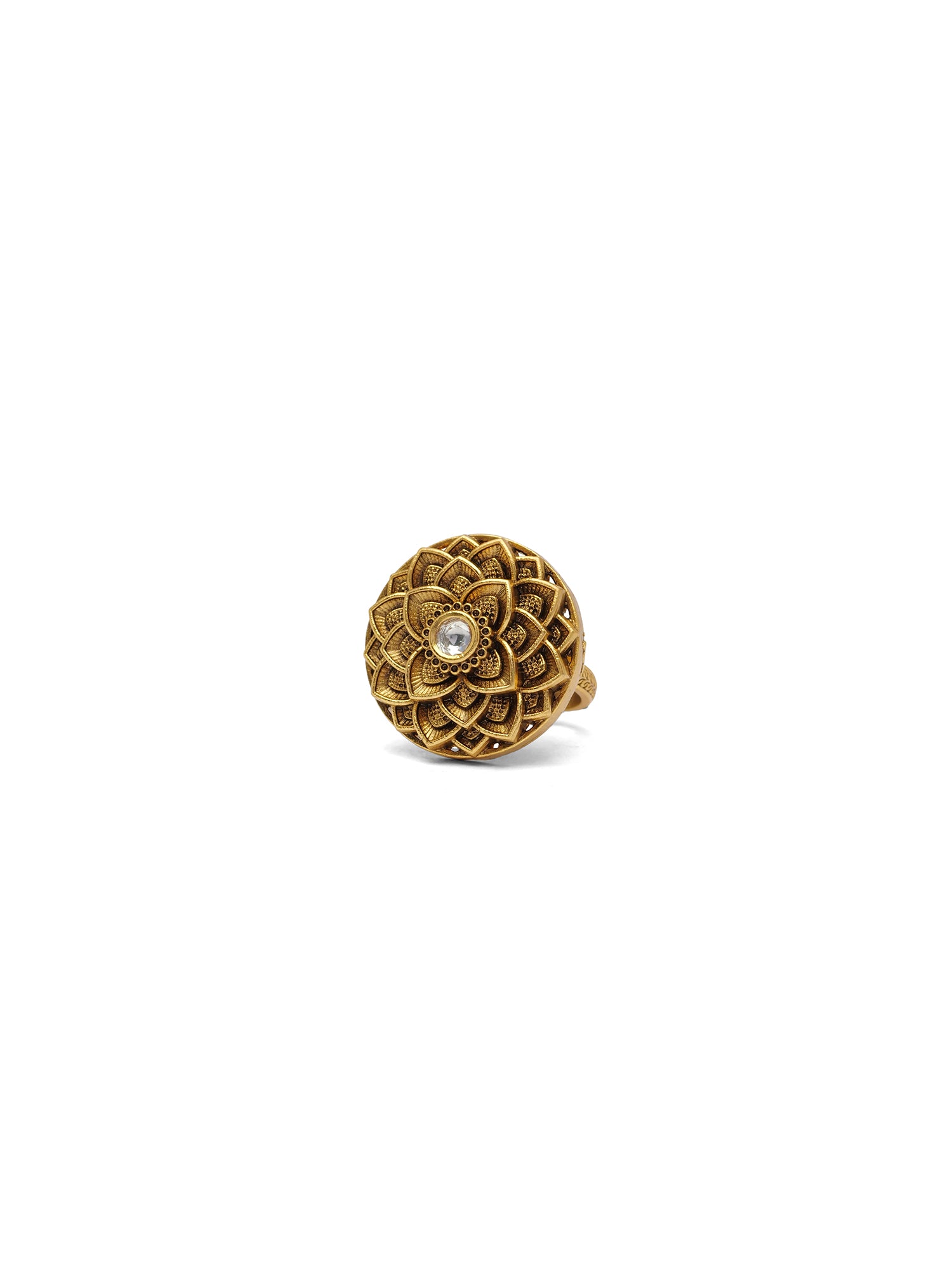 Padmini Classic Ring in White