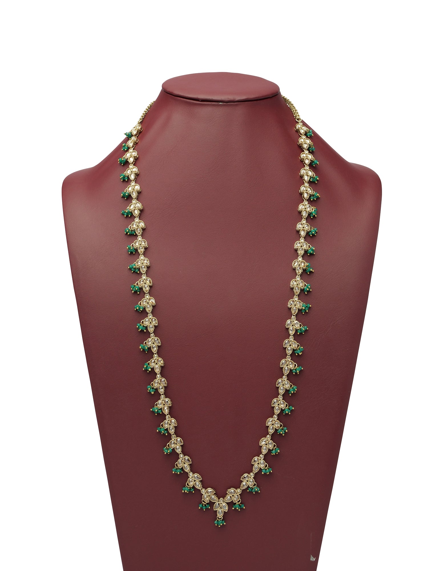 Pari Rani Haar in Green and Antique Gold