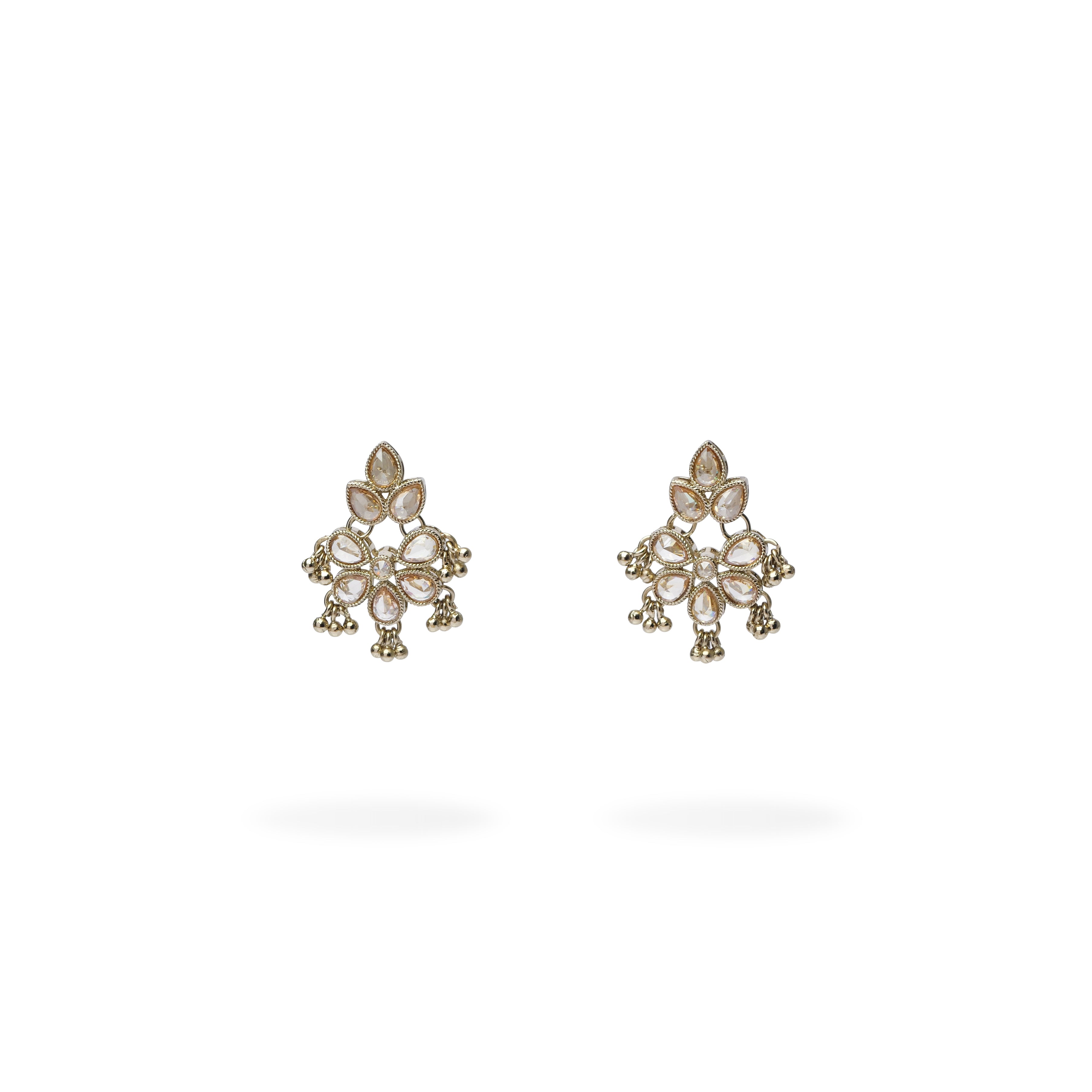 Pari Small Earrings in Antique Gold