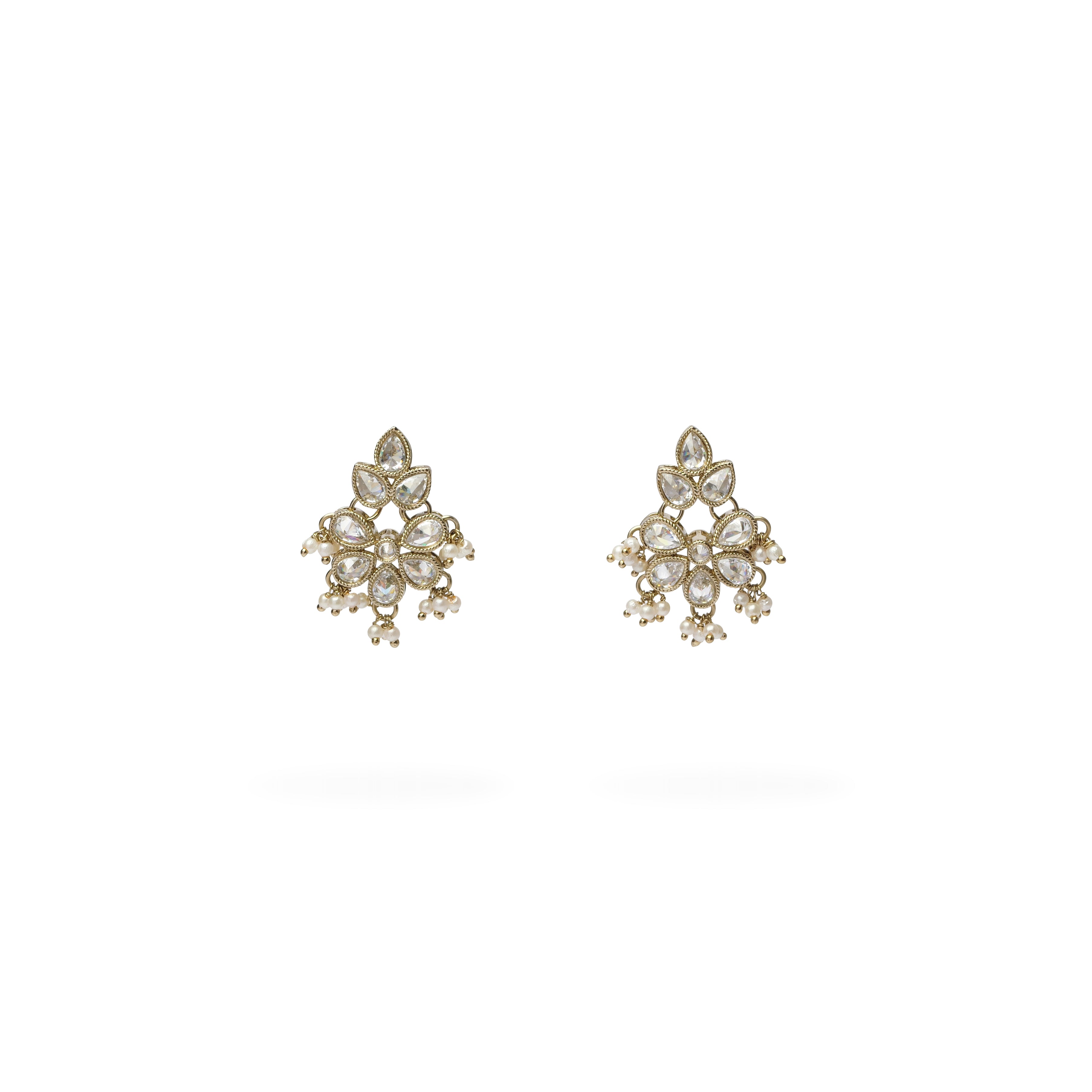 Pari Small Earrings in White