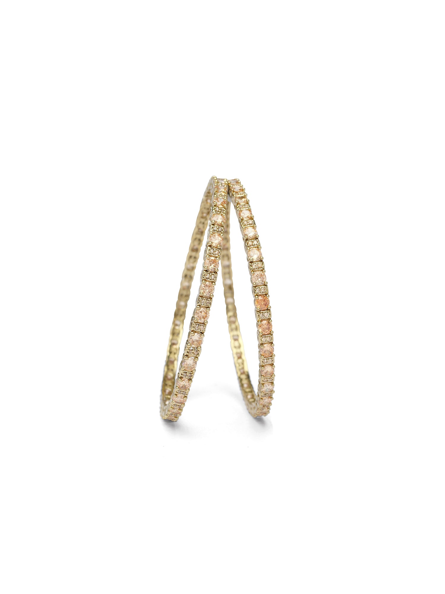 Parizah Kada Bangles in Champagne