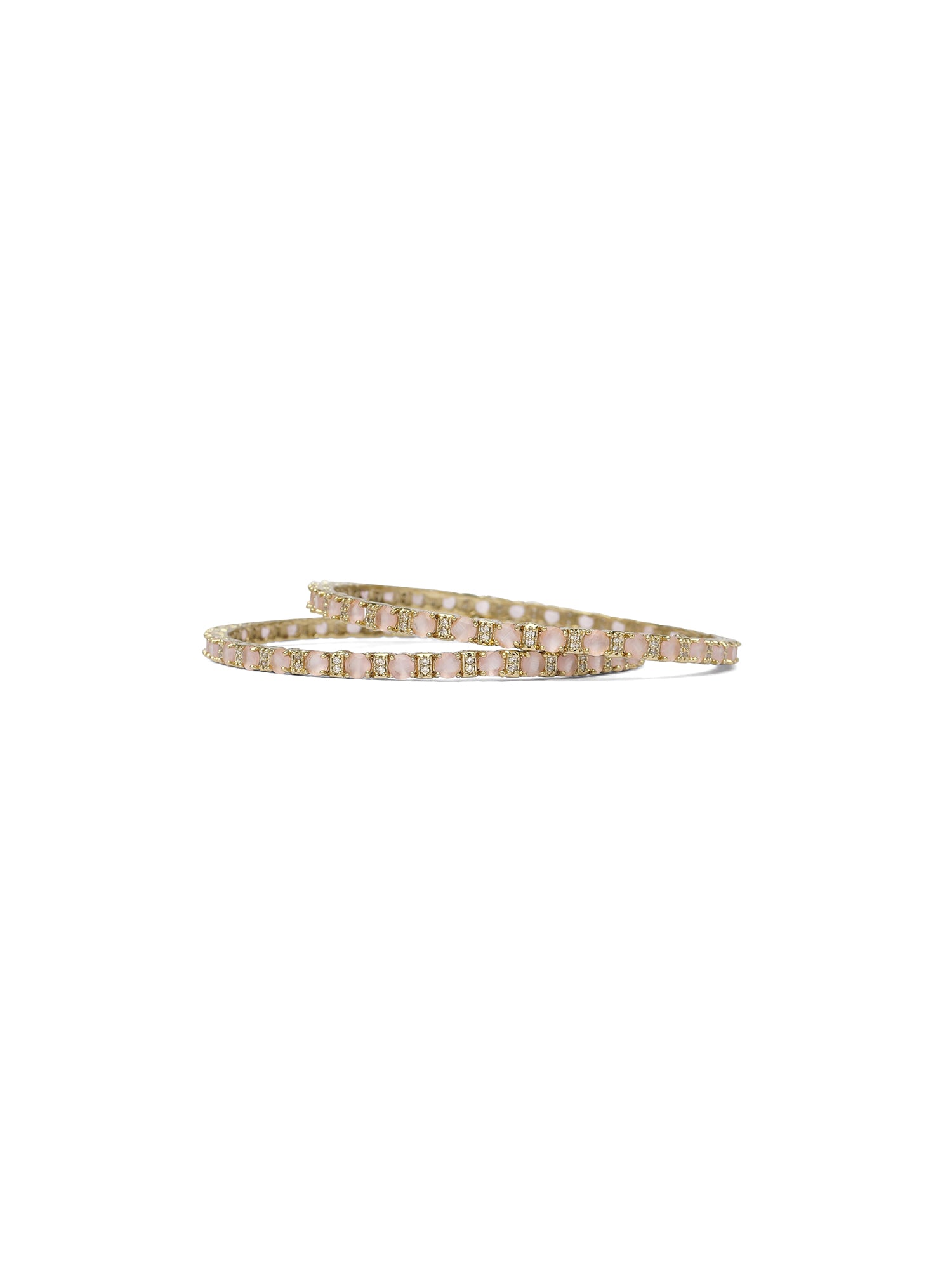 Parizah Kada Bangles in Light Pink