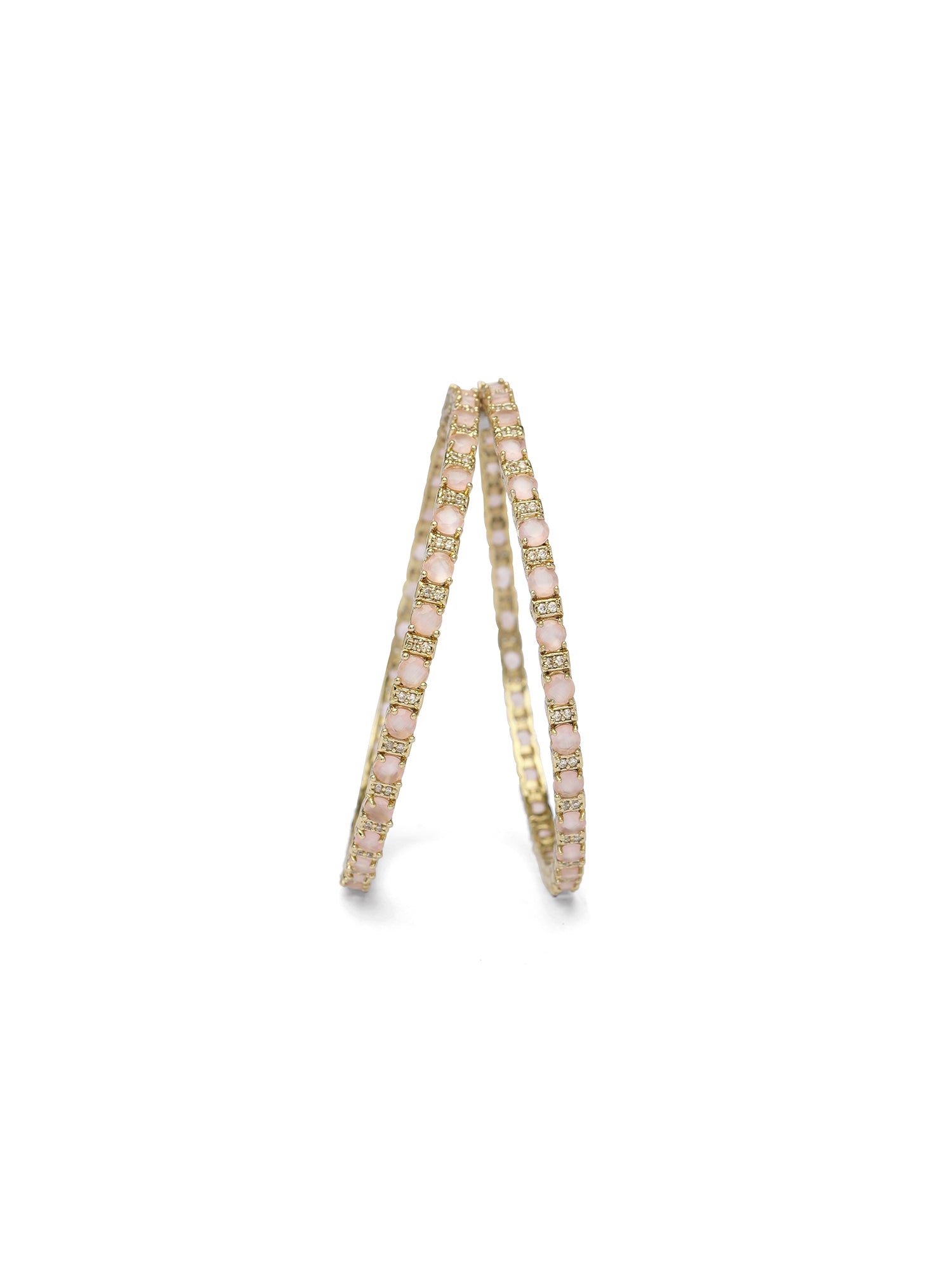 Parizah Kada Bangles in Light Pink