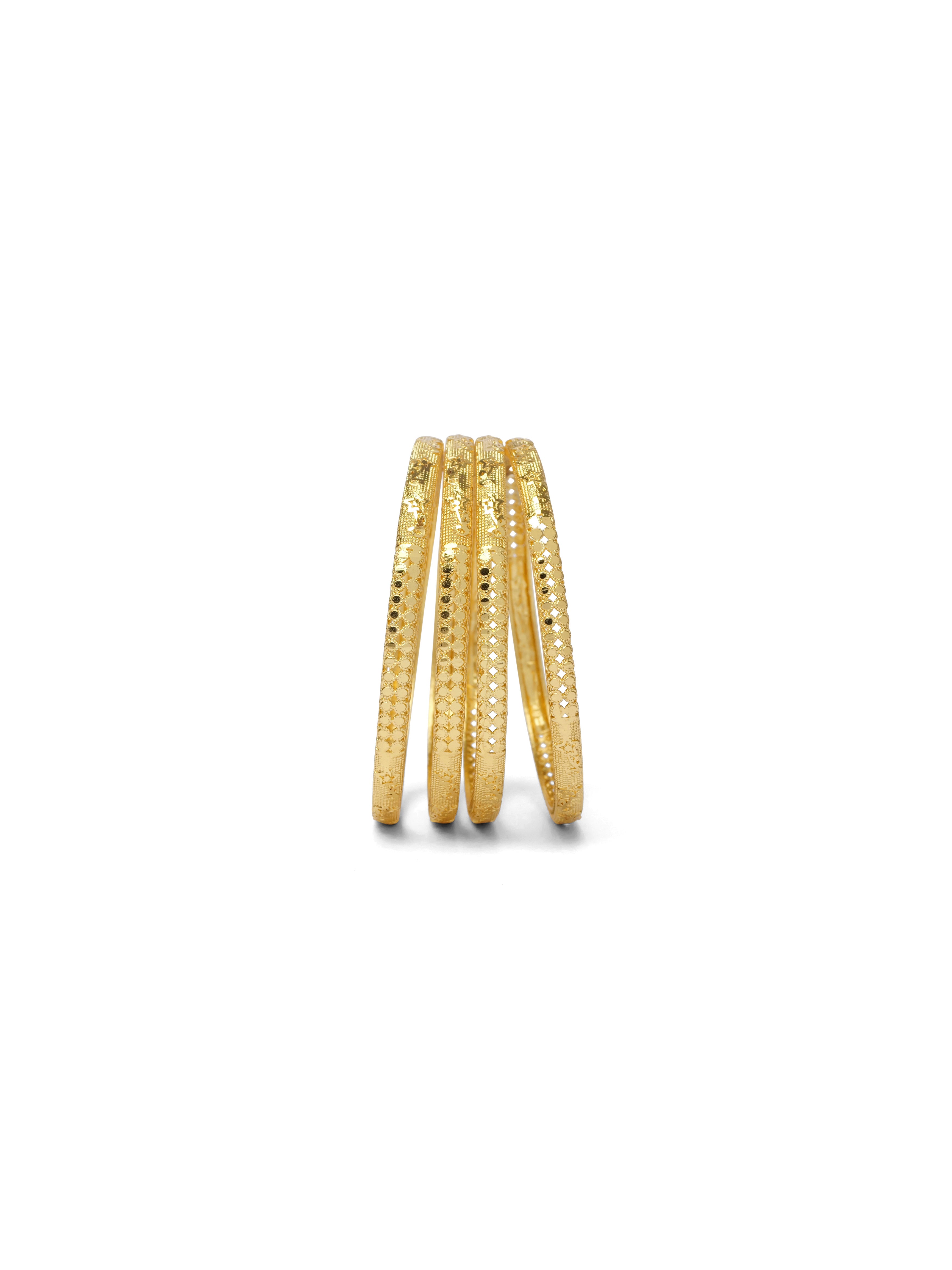 Paru Set of 4 Classic Gold Bangles