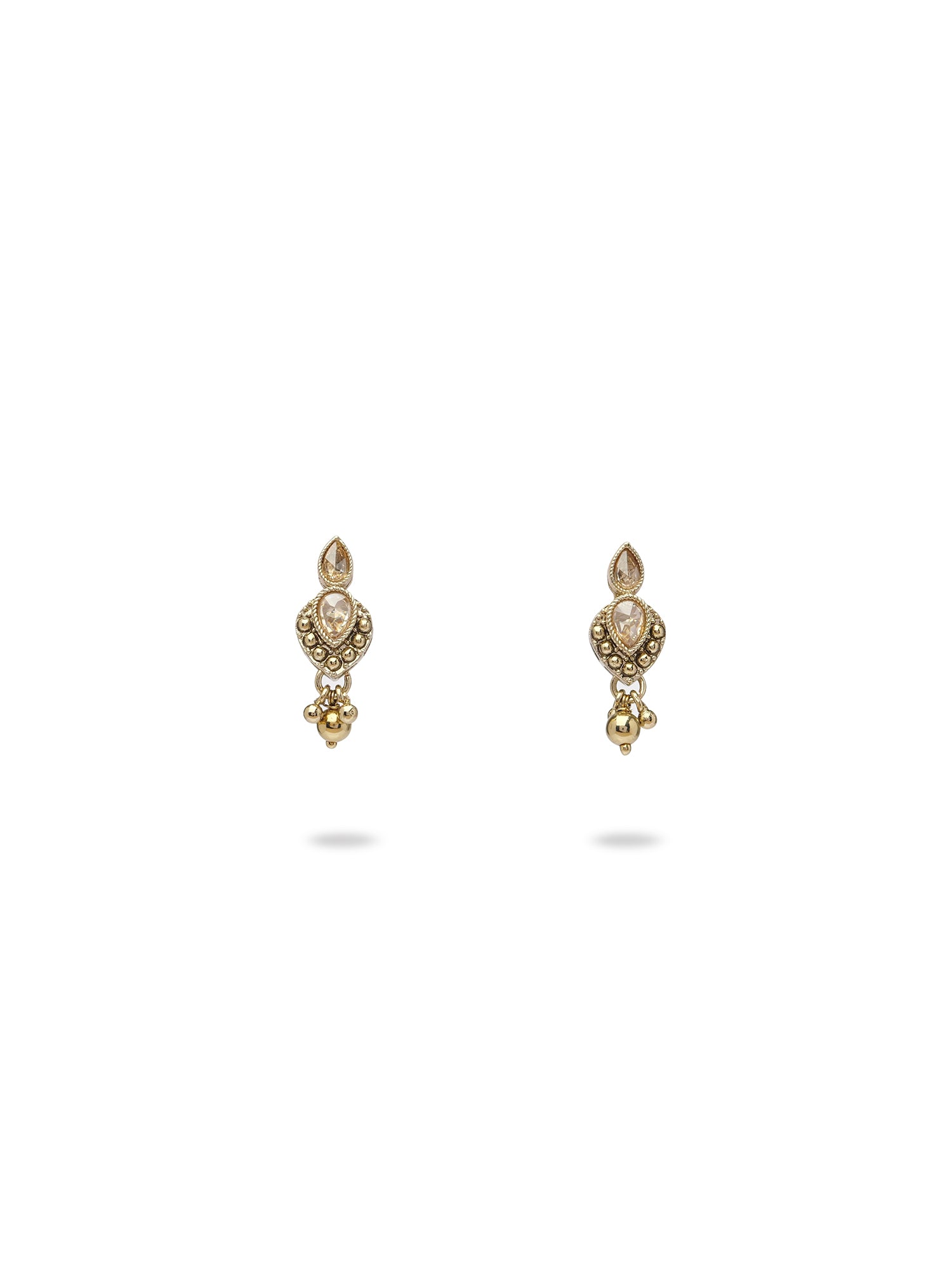 Parveen Necklace Set in Antique Gold