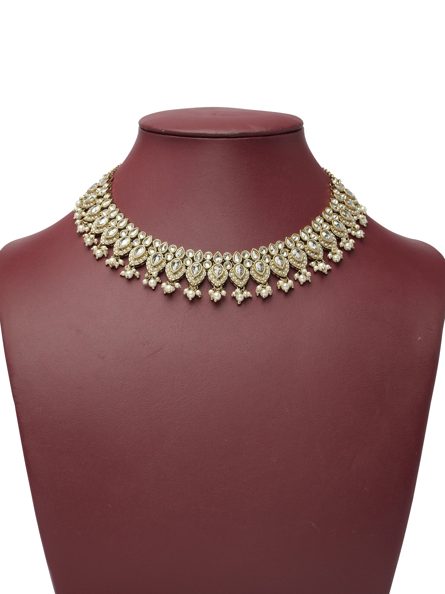 Parveen Necklace Set in White