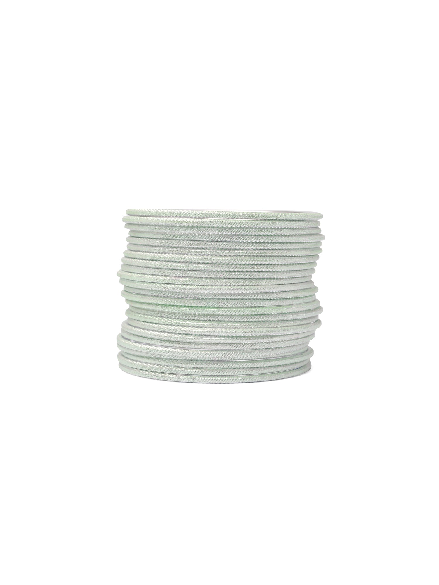 Pastel Mint Shimmer Bangles