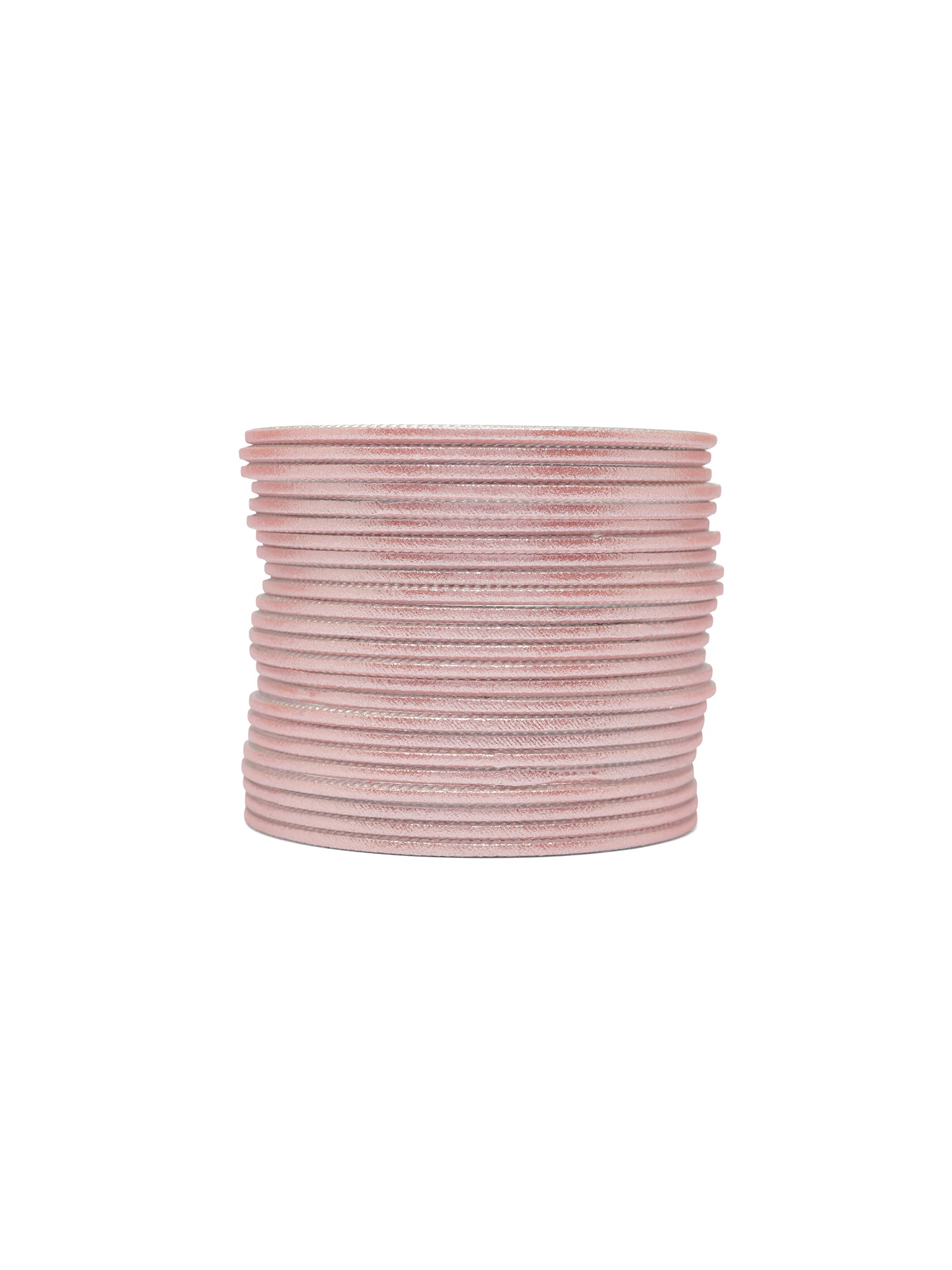 Pastel Peach Shimmer Bangles