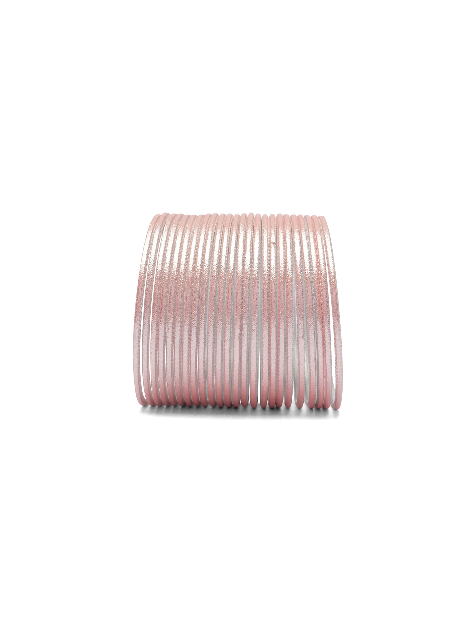 Pastel Peach Shimmer Bangles