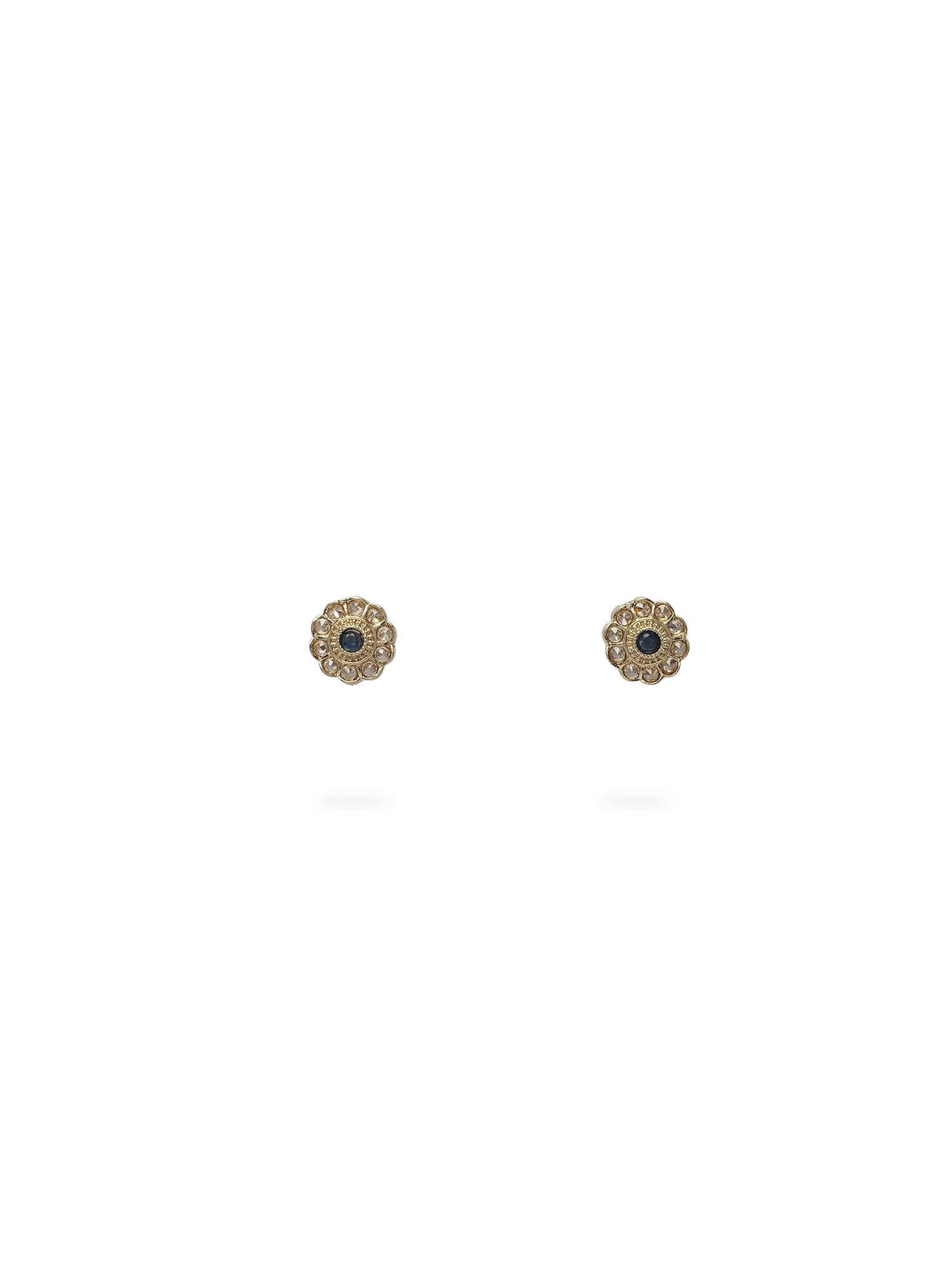Phool Ear Studs in Blue