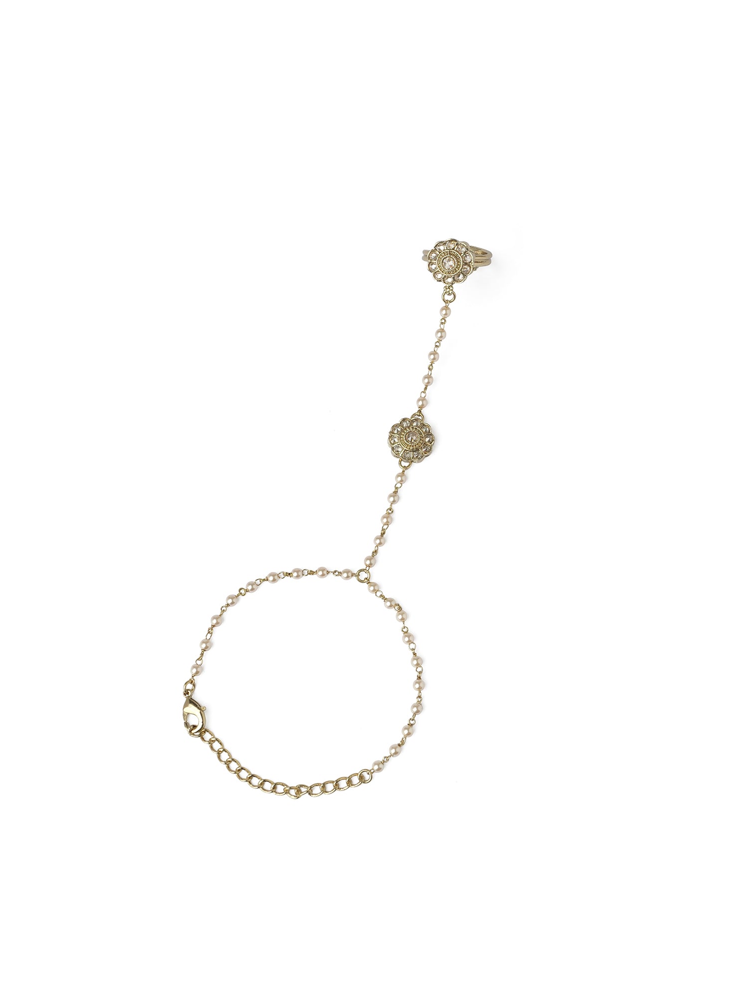 Phool Hand Chain in Champagne