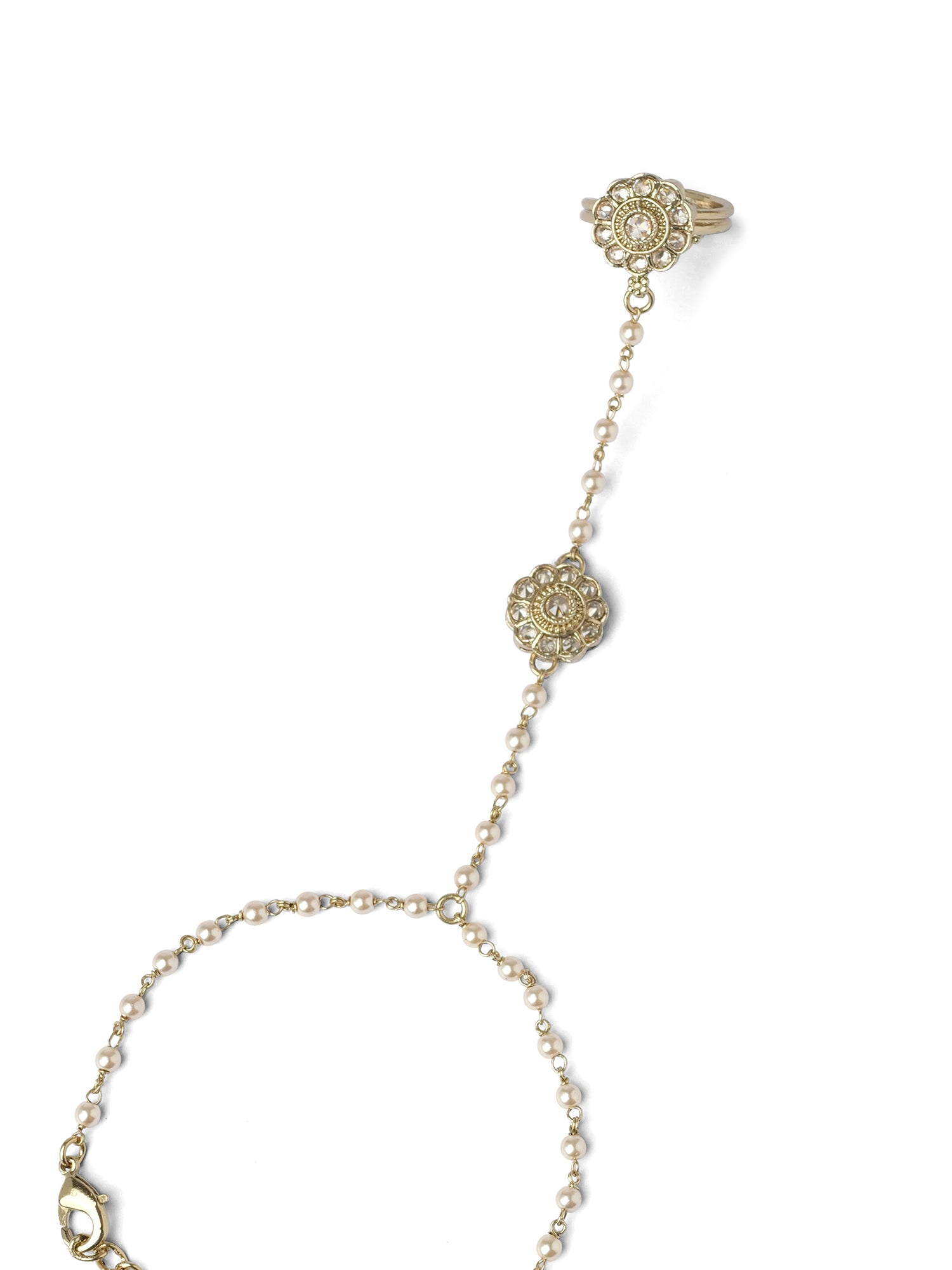 Phool Hand Chain in Champagne